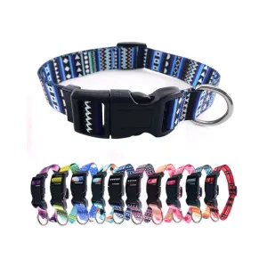 PAWS ASIA Supplier High End Lightweight Personalized Pattern Boho Dog Collar