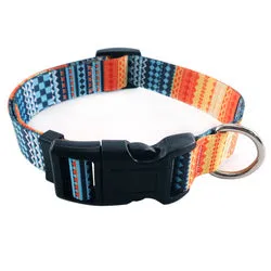 PAWS ASIA Supplier High End Lightweight Personalized Pattern Boho Dog Collar