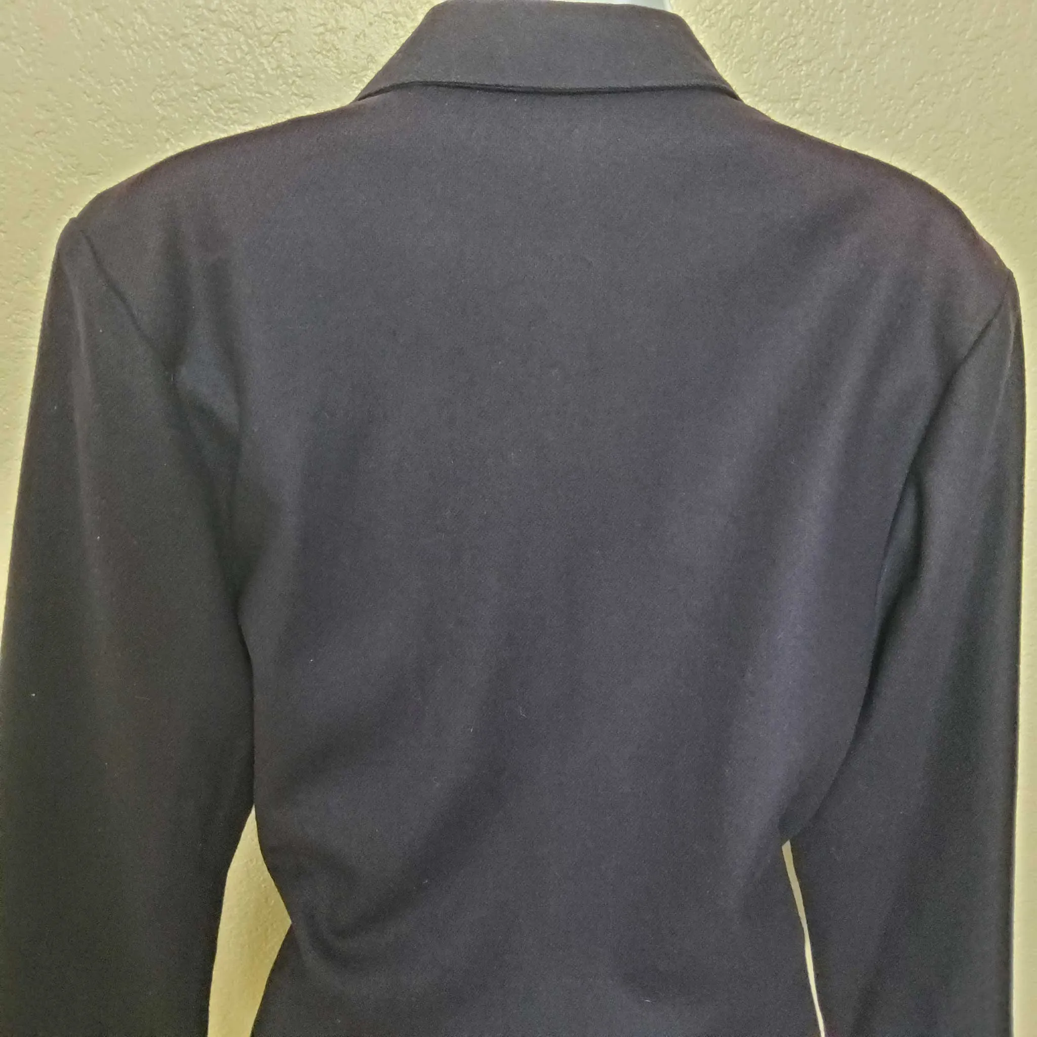 Pepper Tree Purple Blazer with Emblazoned Crest, Women's Size 10