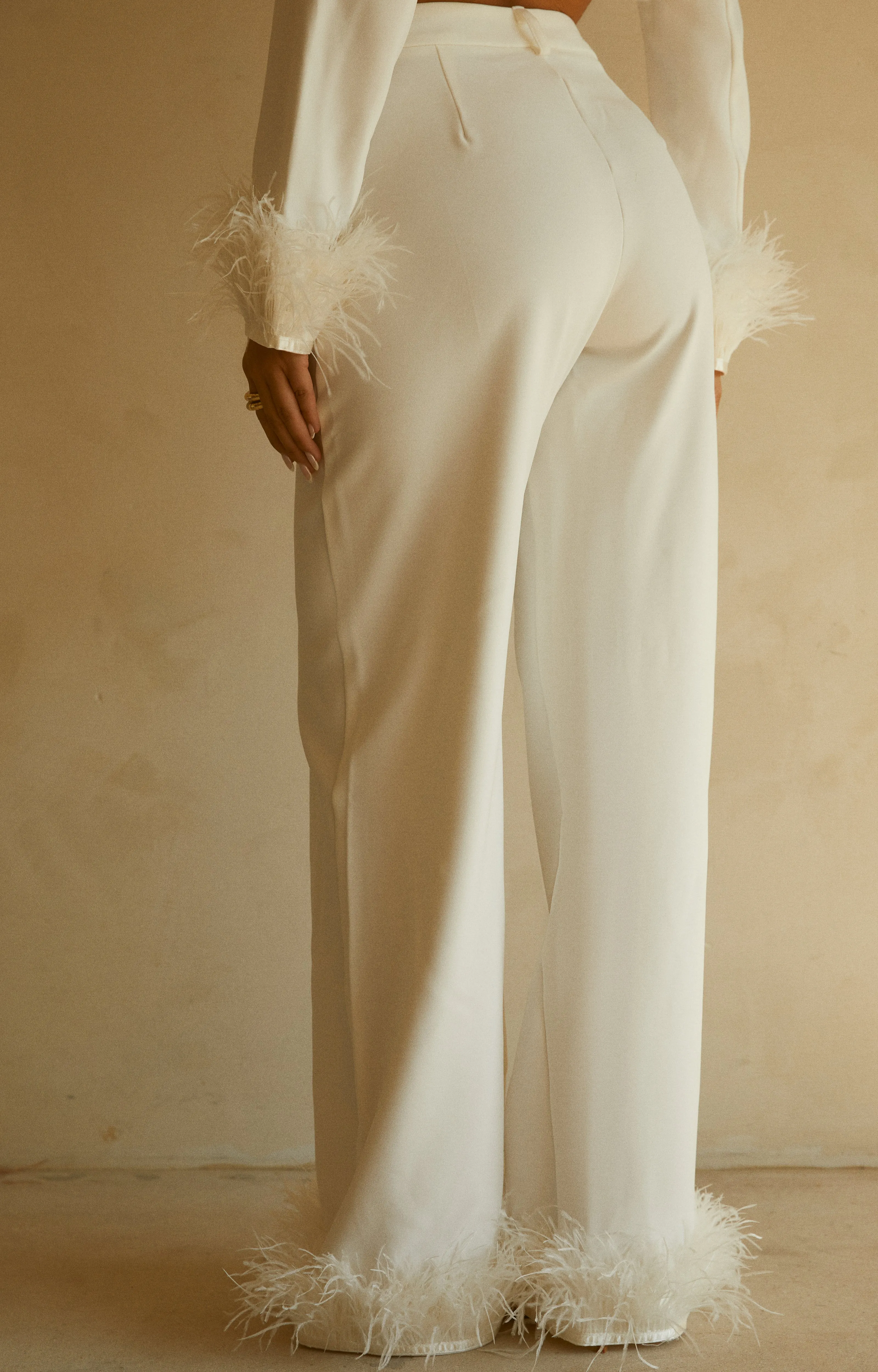 Perfect Match Two Piece Blazer and Pant Set - White