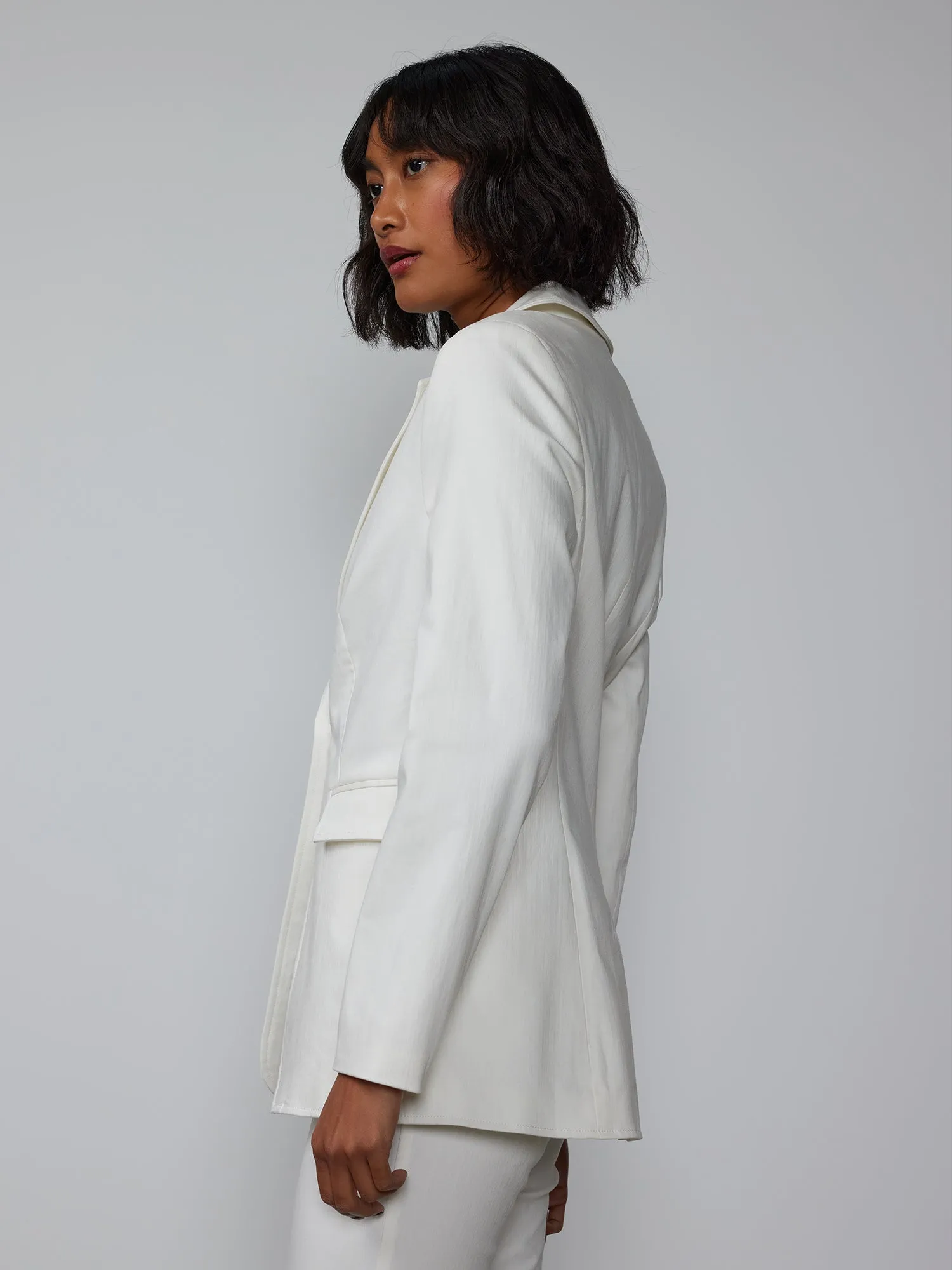 Petite Notch Lapel Sculpted Blazer