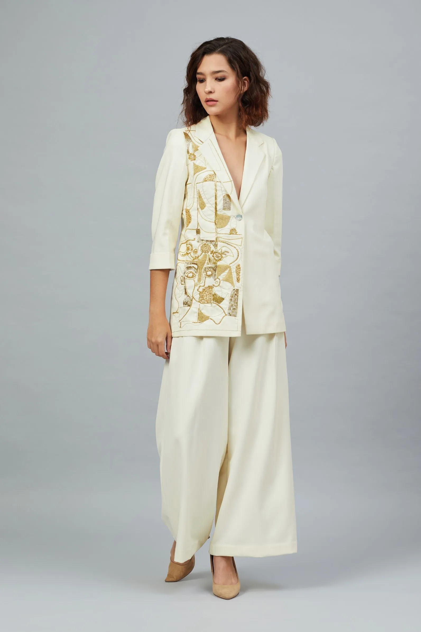 PICASSO CREAM BLAZER CO-ORD
