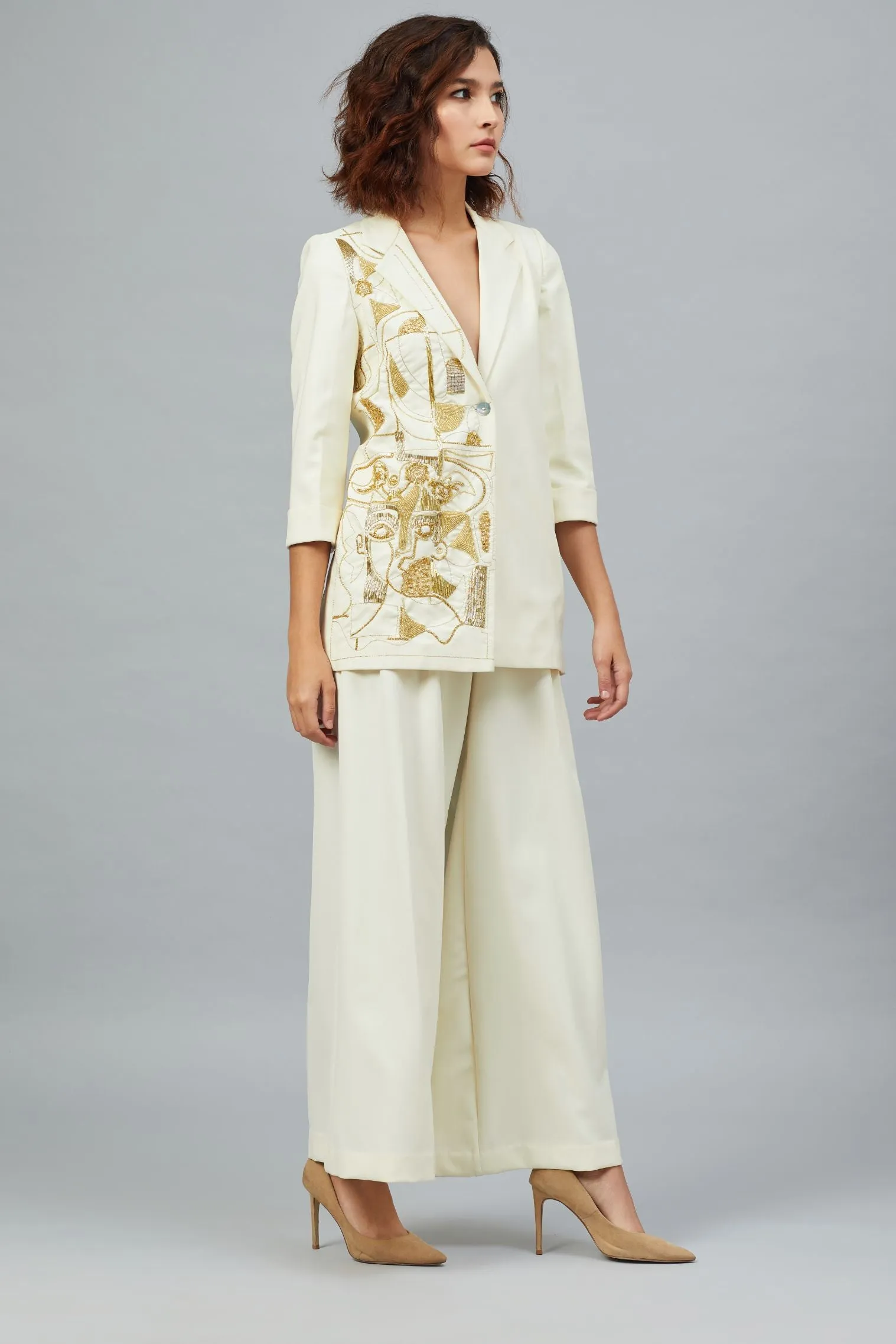 PICASSO CREAM BLAZER CO-ORD