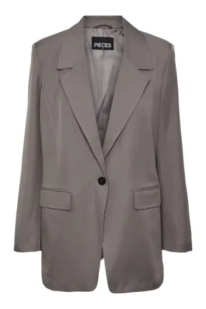 Pieces - Pcsalina Ls Oversized Blazer - 4396311 December Sky