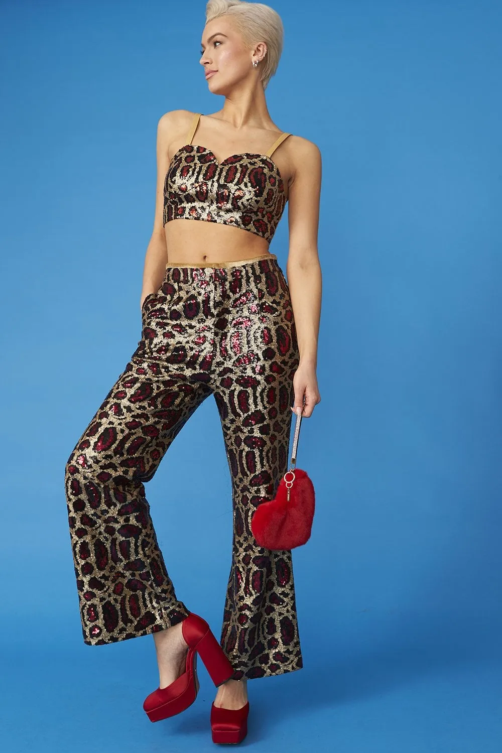 Pink Bamboo Sequin GiGi Top