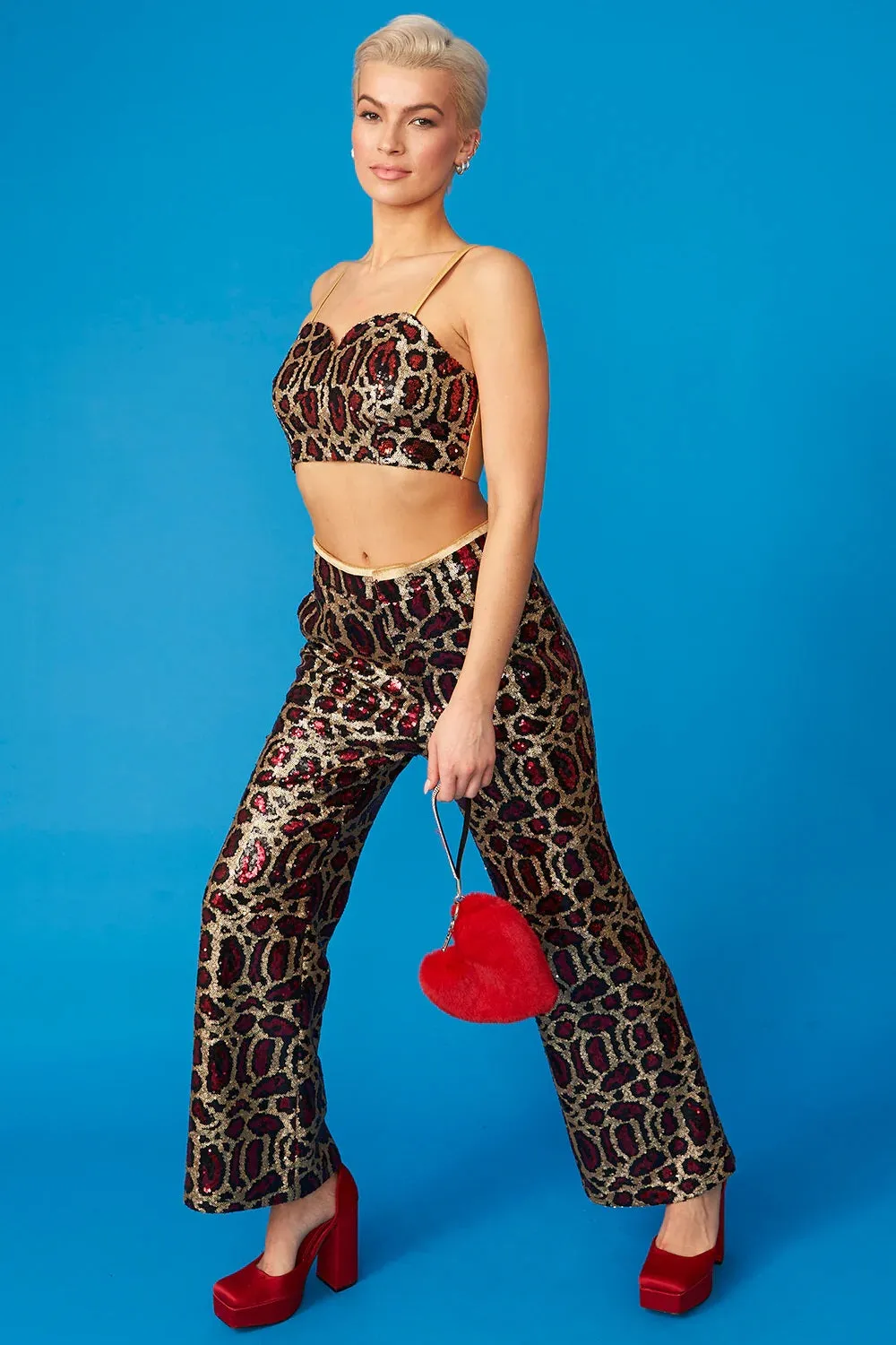 Pink Bamboo Sequin GiGi Top