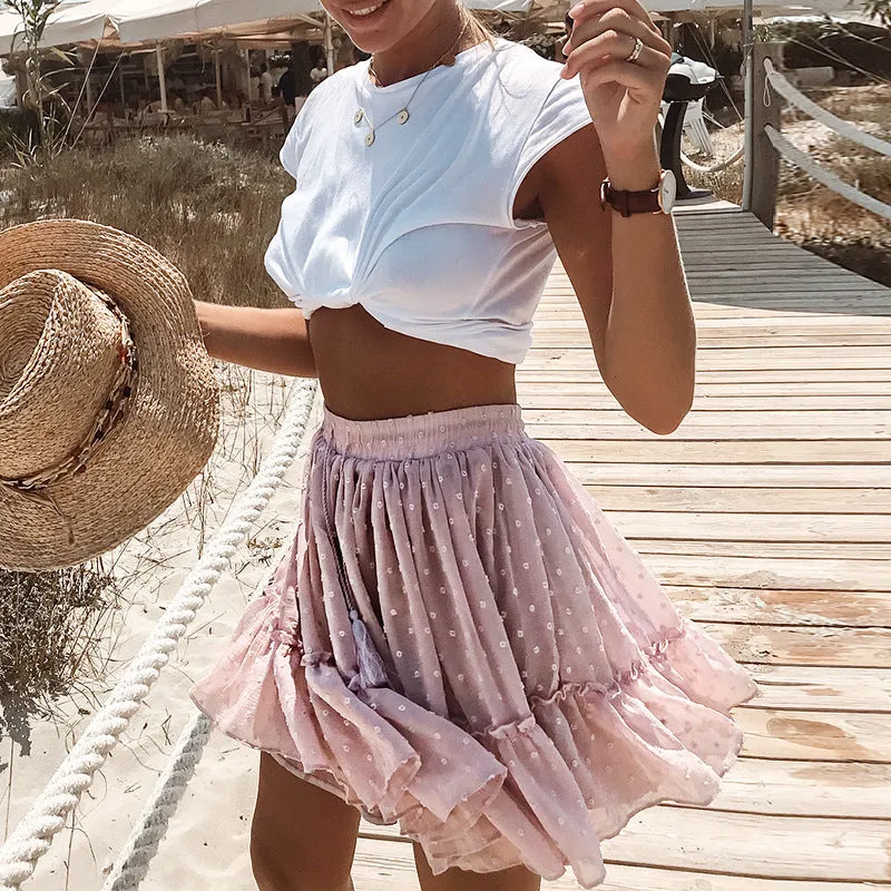 Pleated Mini Skirt