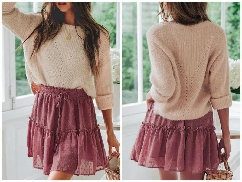 Pleated Mini Skirt
