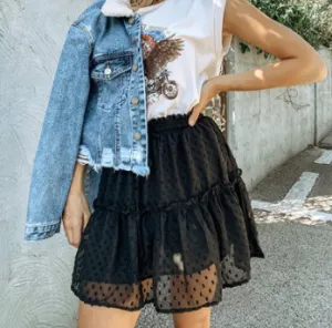 Pleated Mini Skirt