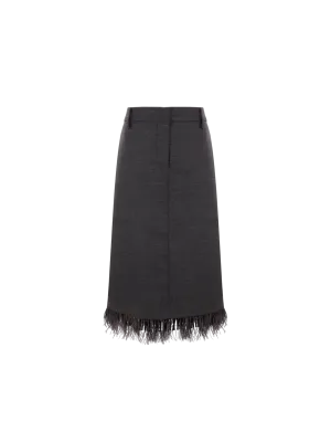 Pleated Skirt Wool