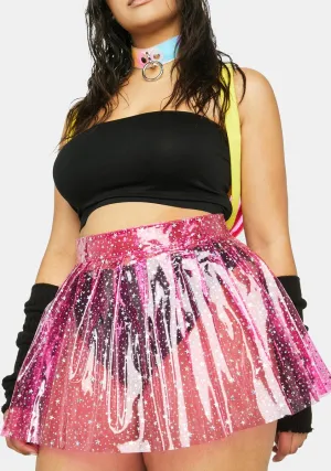 Plus Chasing Starlight Vinyl Skirt