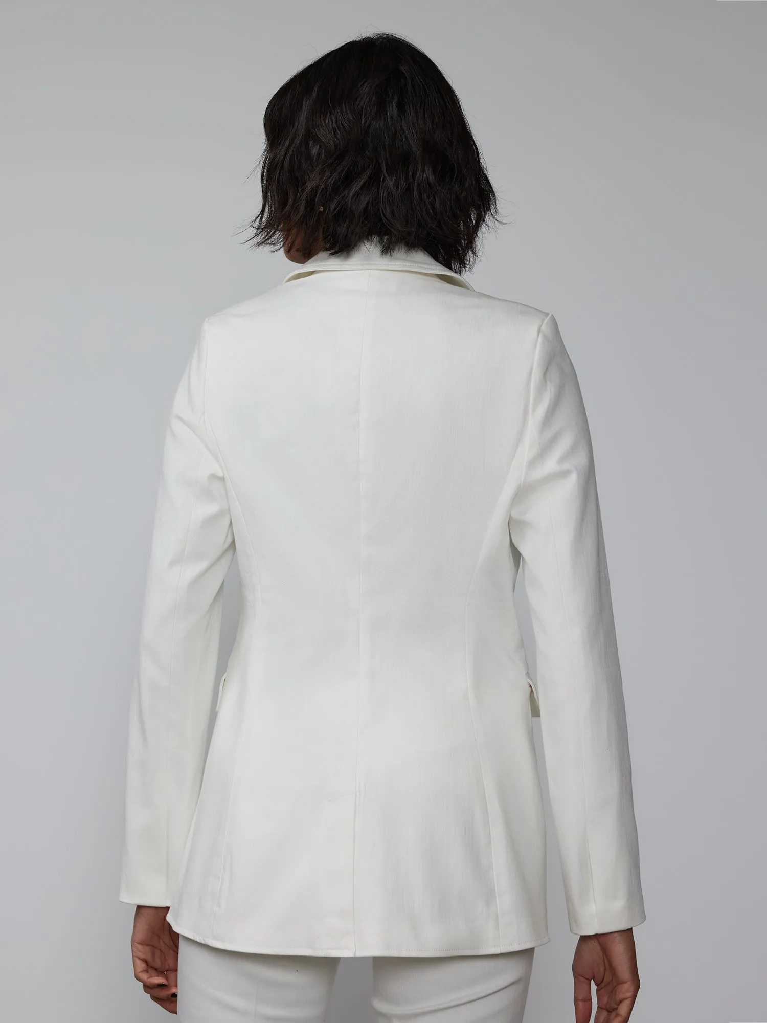 Plus Notch Lapel Sculpted Blazer