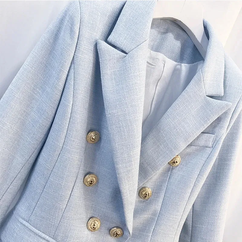 Power Move Double-Breasted Blazer