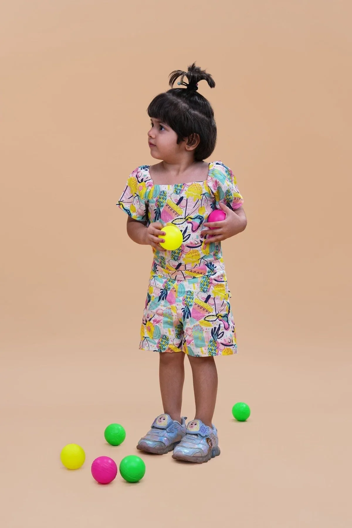 Pre-Order: Fruit and Punch Printed Pure Linen Jumpsuit