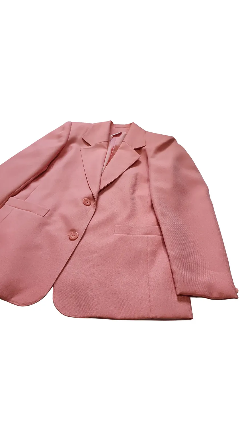 Preloved Blazer - Single Breasted - Bold Pink Oversized Blazer - UK16