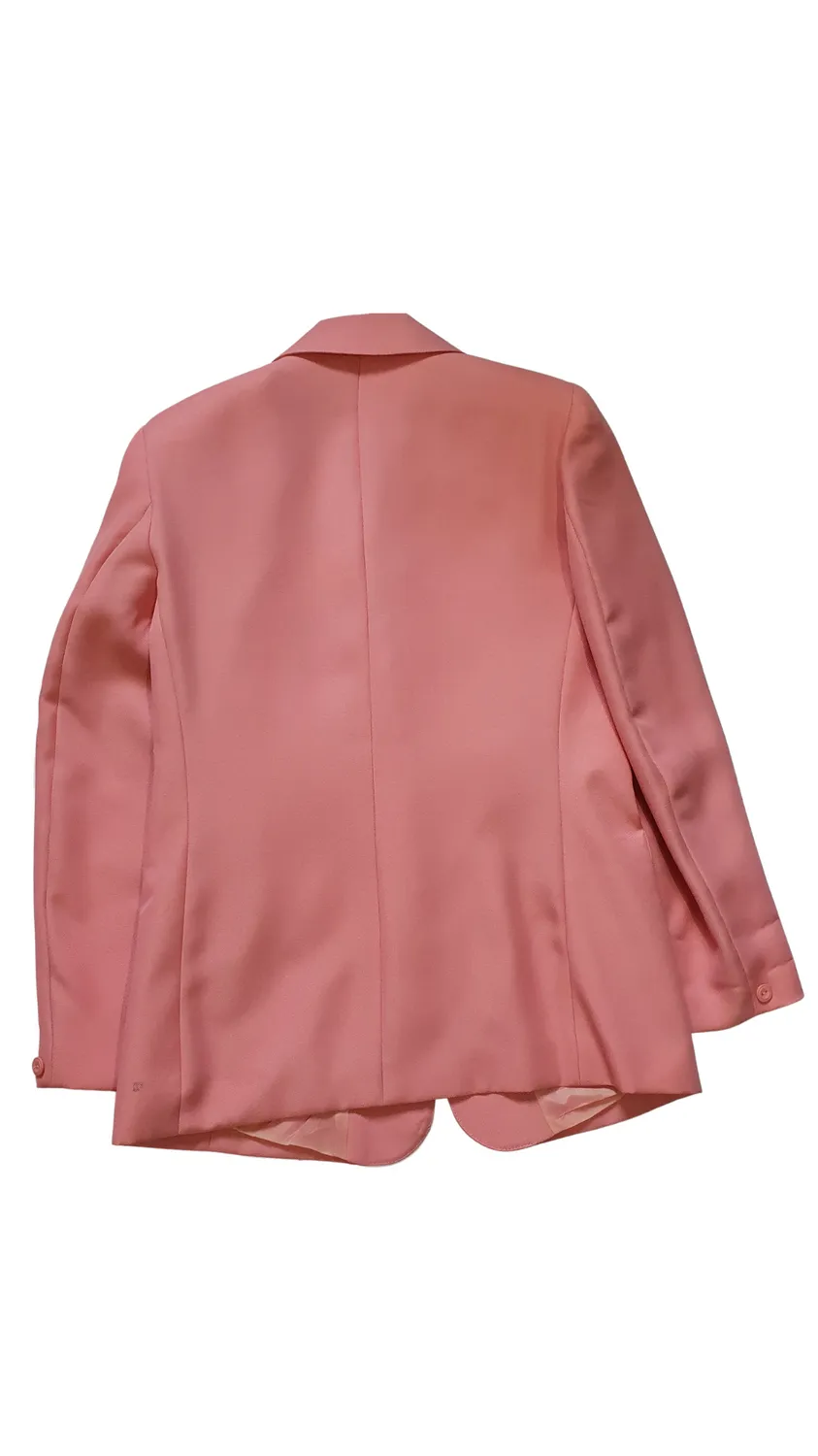 Preloved Blazer - Single Breasted - Bold Pink Oversized Blazer - UK16