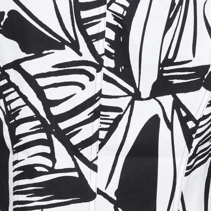 Printed Linen blazer