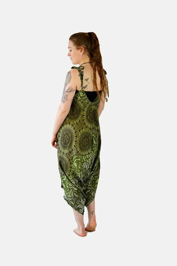 Printed Tie Strap Jumpsuit