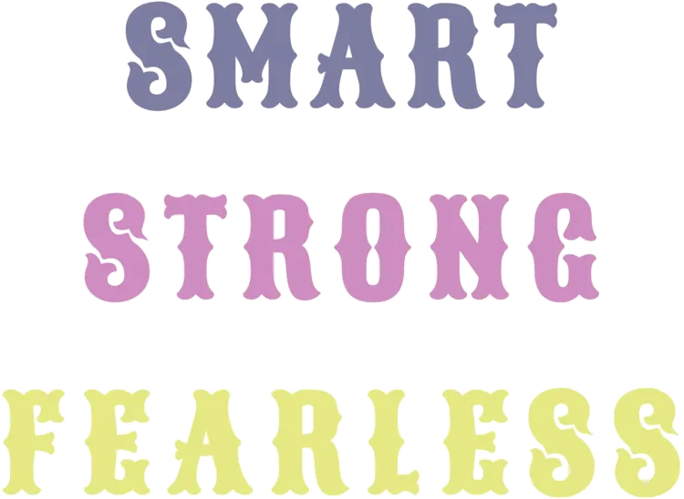 "Smart, Strong, Fearless" Women's Cotton Crop Top