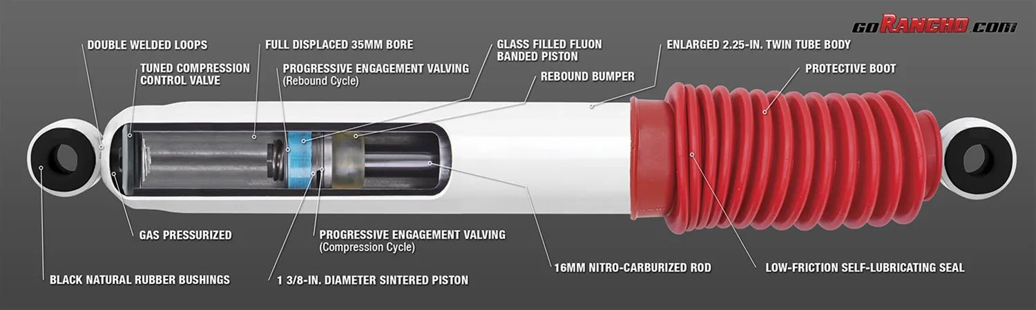 Rancho RS5000X Shock Absorbers RS55150