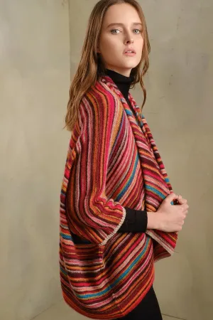 Random Cape Baby Alpaca Color Burgundy