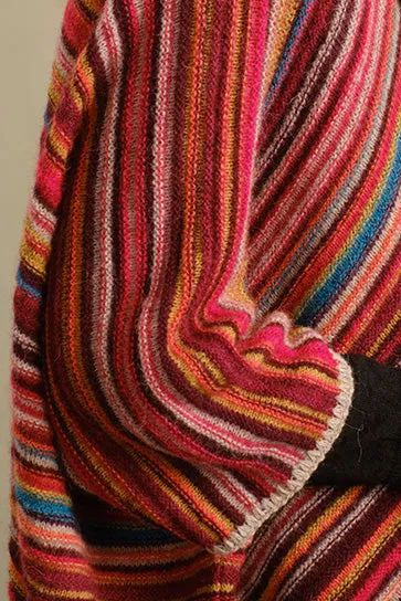 Random Cape Baby Alpaca Color Burgundy