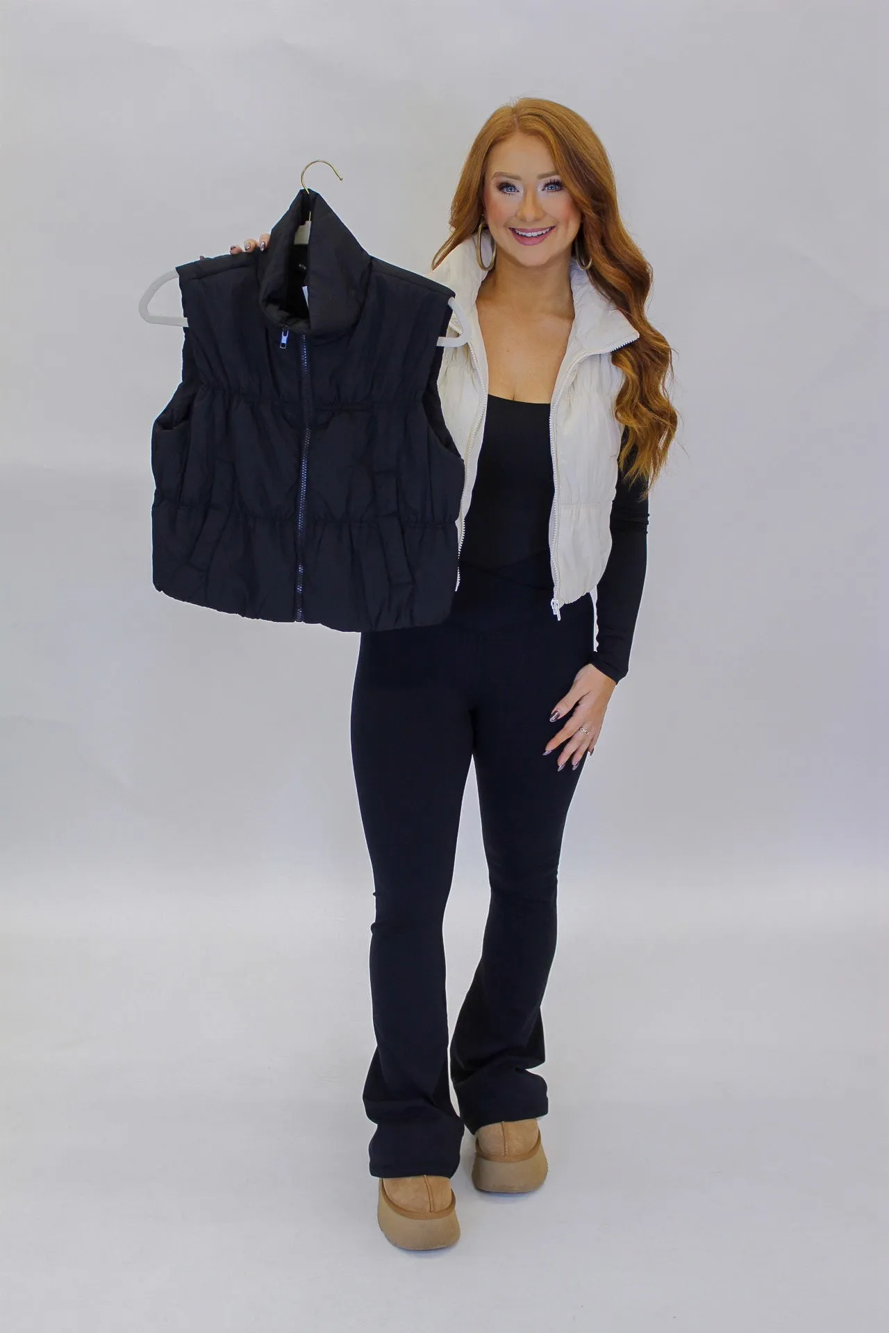 Reed Puffer Vest- Black