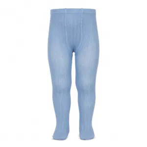 Ribbed Tights French Blue
