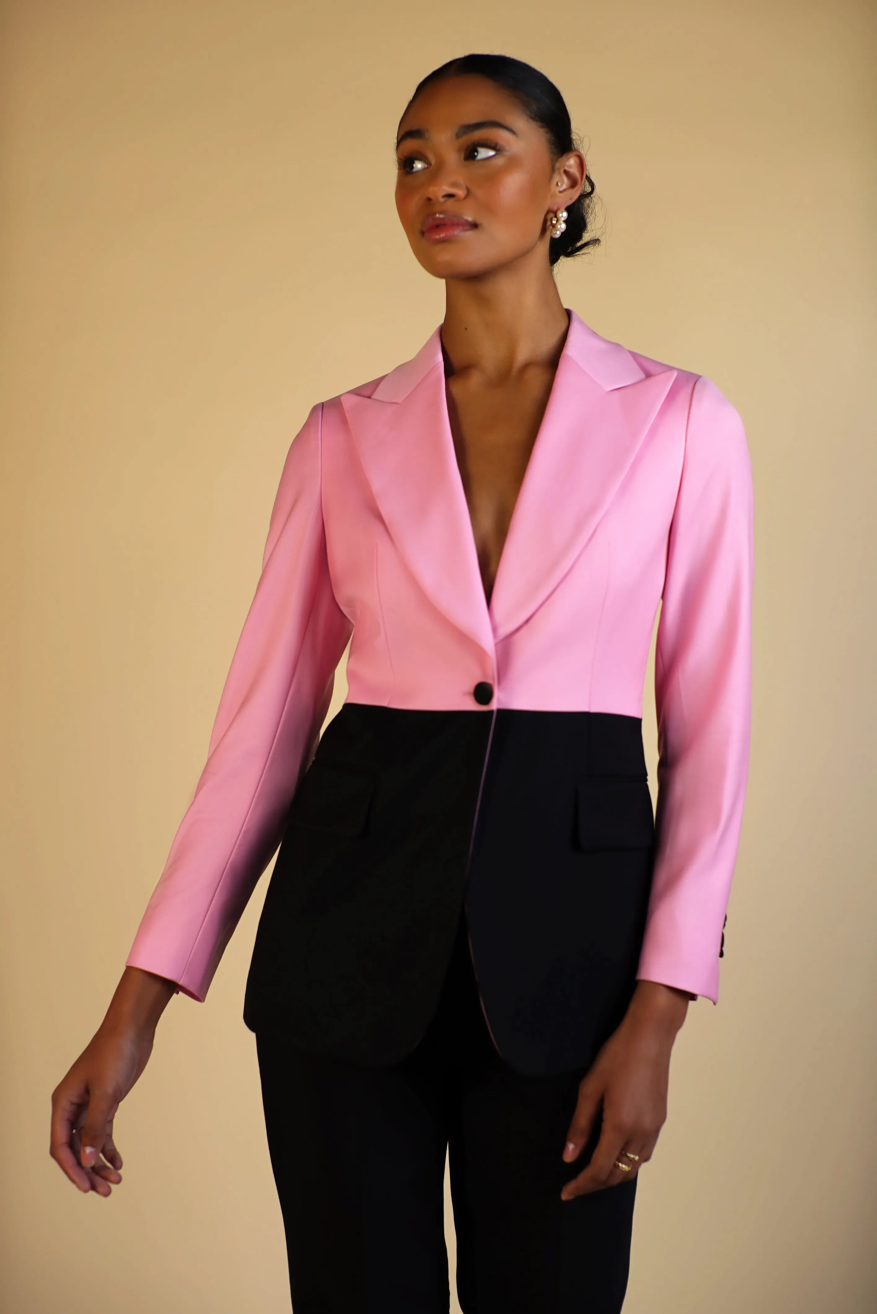 Rita Color Block Blazer