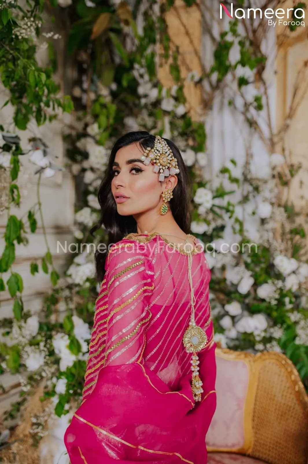 Royal Pakistani Bridal Traditional Gharara Dress #BS542