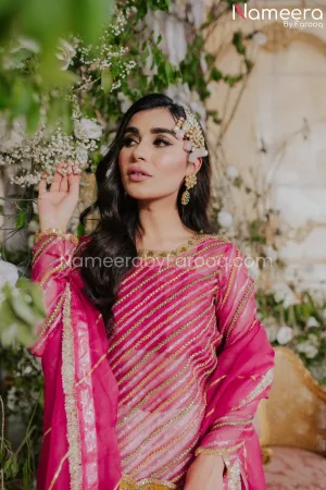 Royal Pakistani Bridal Traditional Gharara Dress #BS542