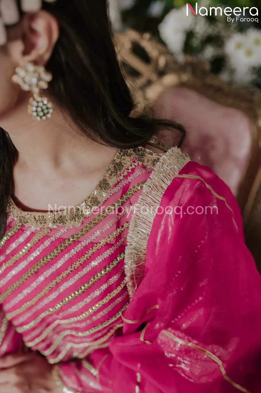 Royal Pakistani Bridal Traditional Gharara Dress #BS542