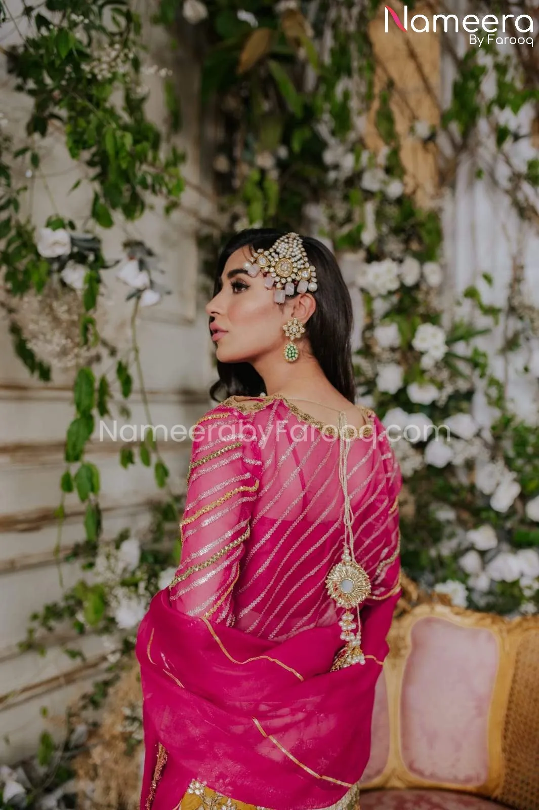 Royal Pakistani Bridal Traditional Gharara Dress #BS542