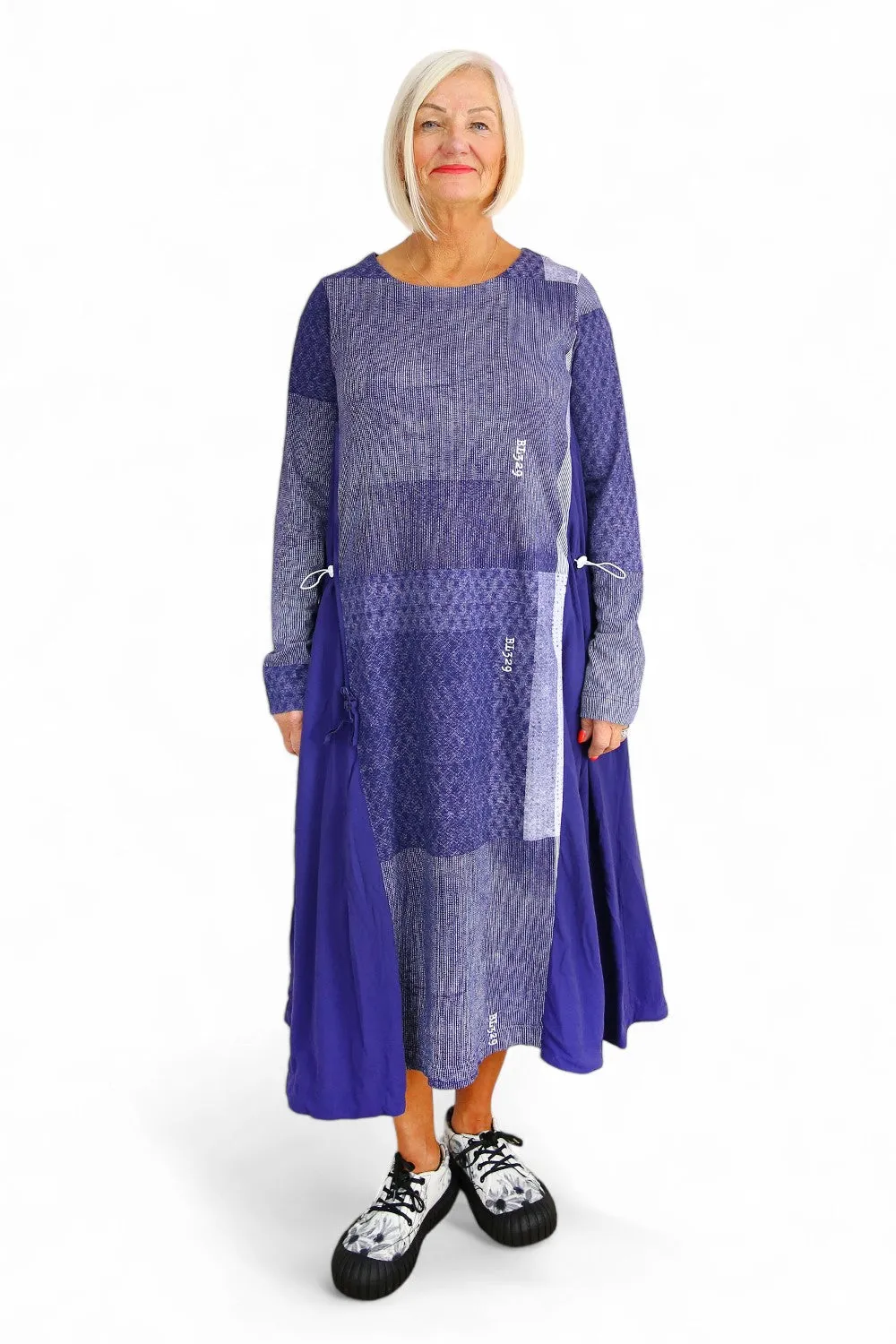 RUNDHOLZ BLACK LABEL AZUR PRINT MIDI DRESS