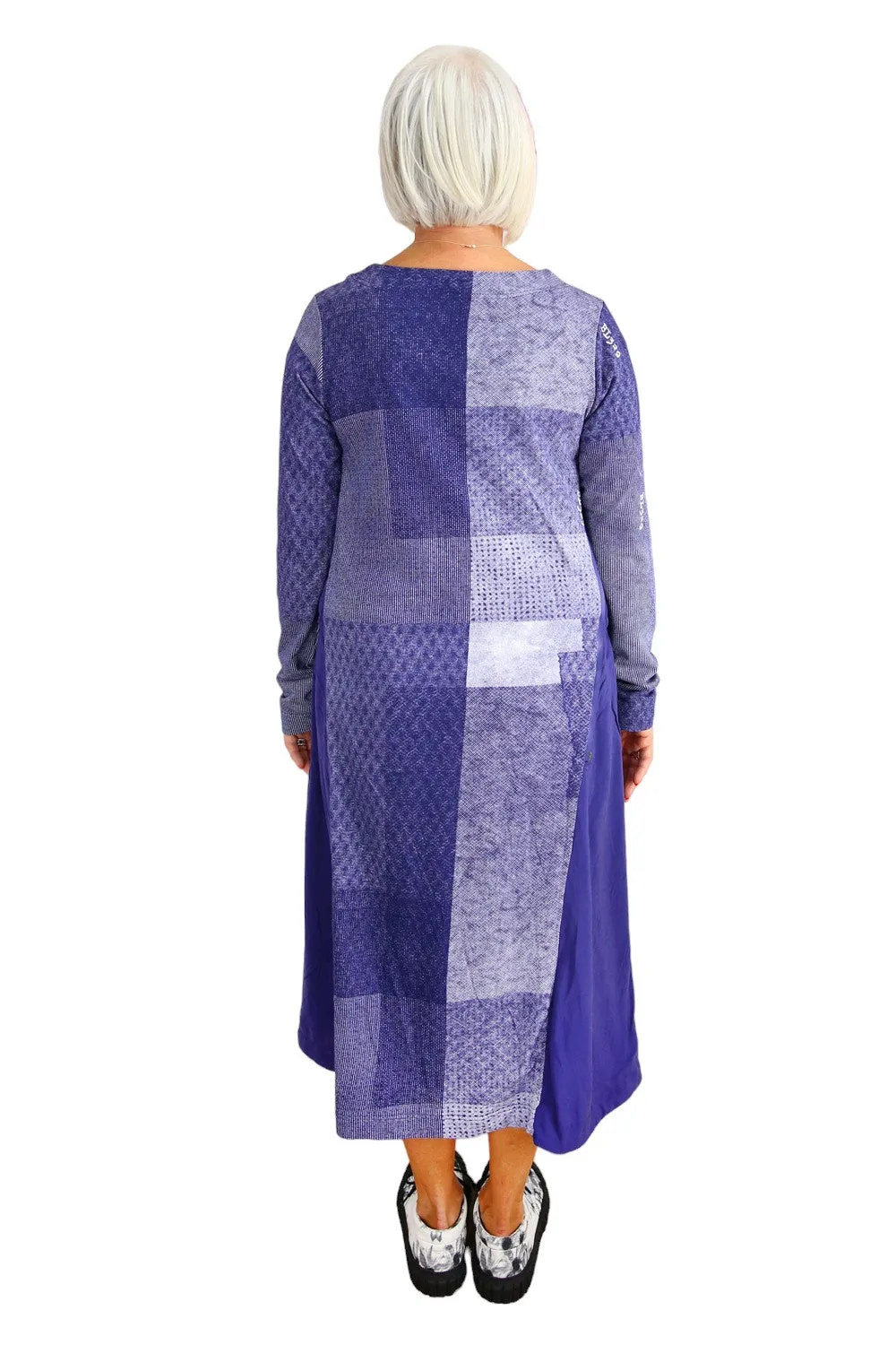 RUNDHOLZ BLACK LABEL AZUR PRINT MIDI DRESS