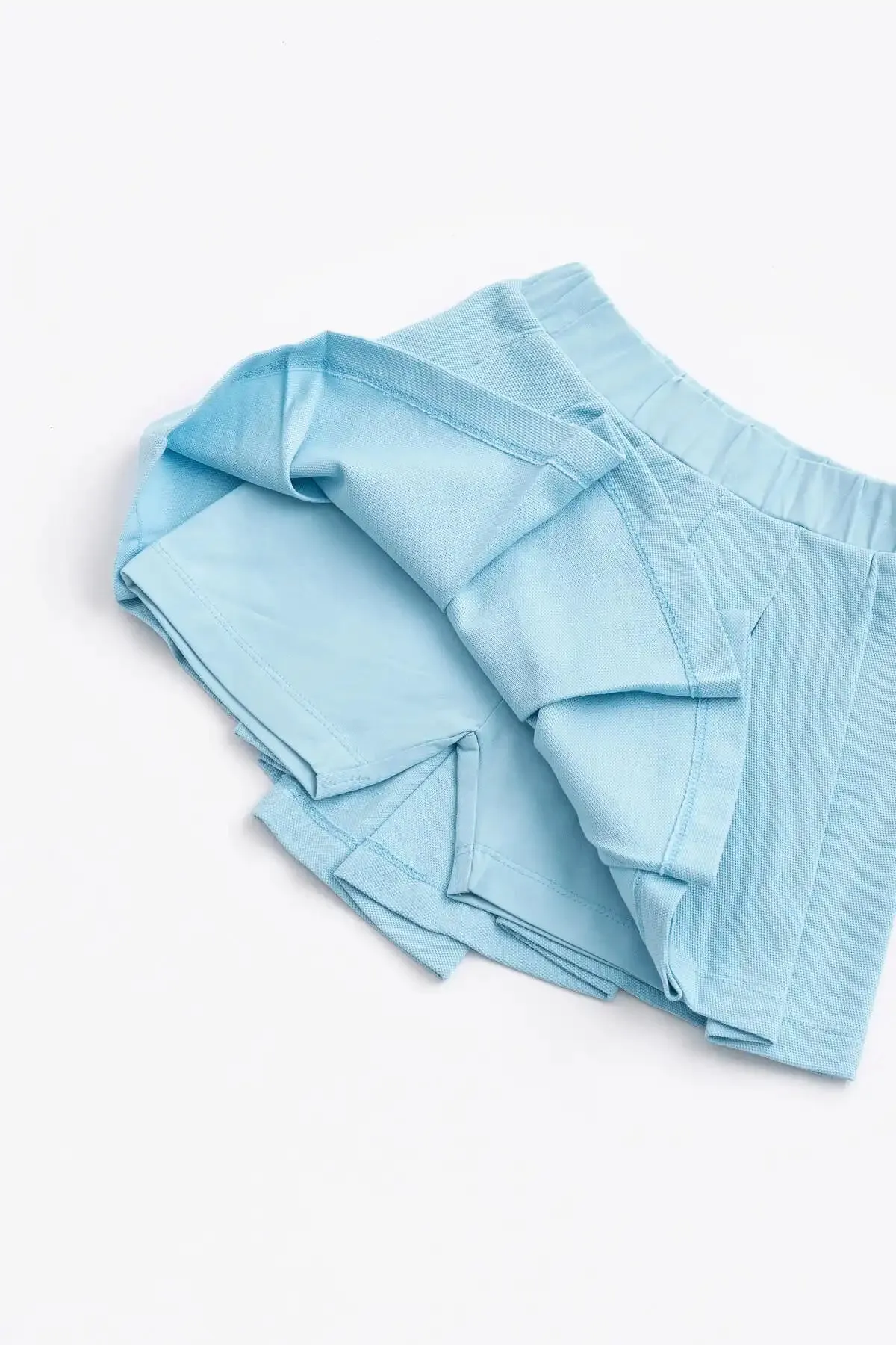 SALE - Pleated Skort_Light Blue