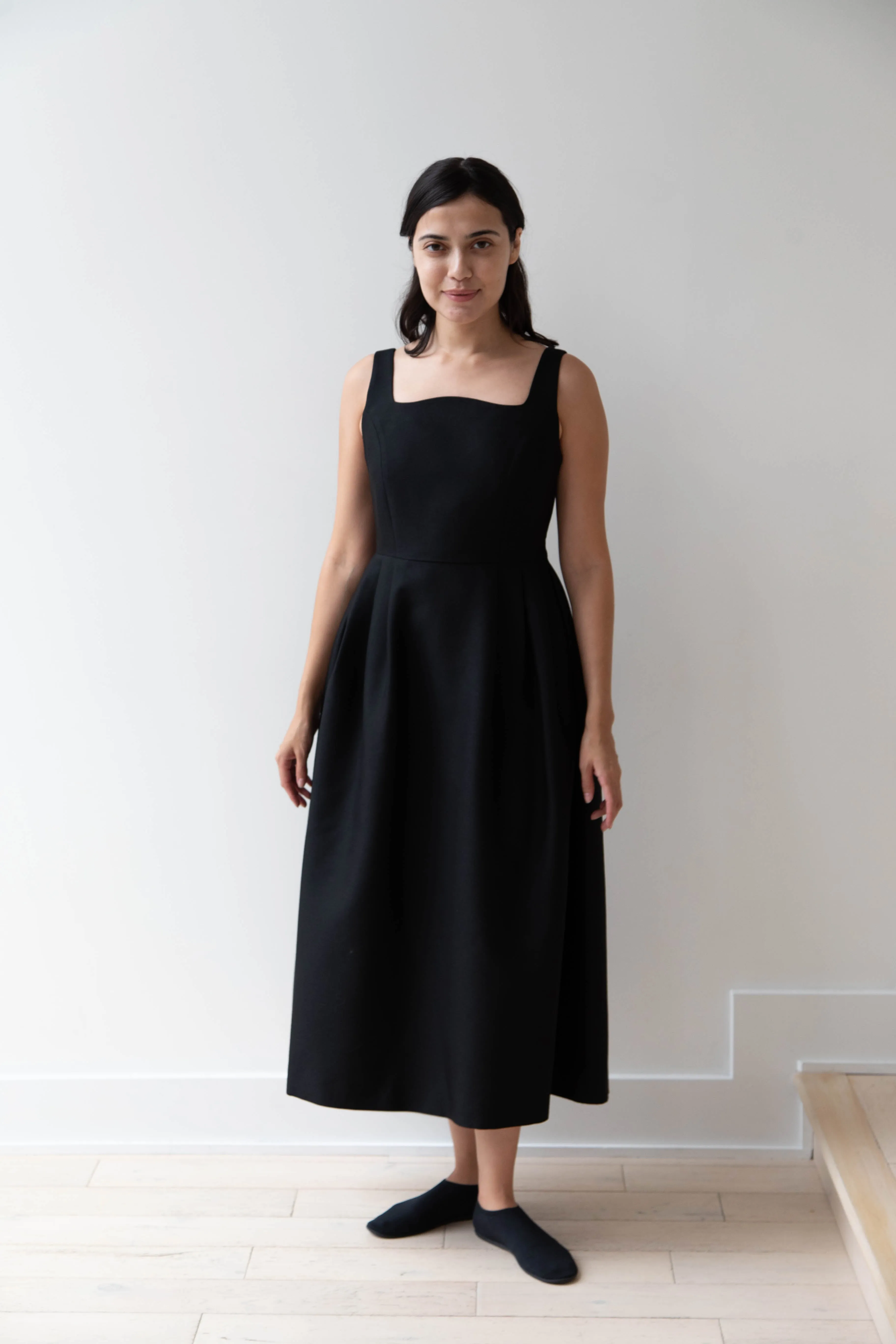 Sandbeige | Hepburn Dress in Black