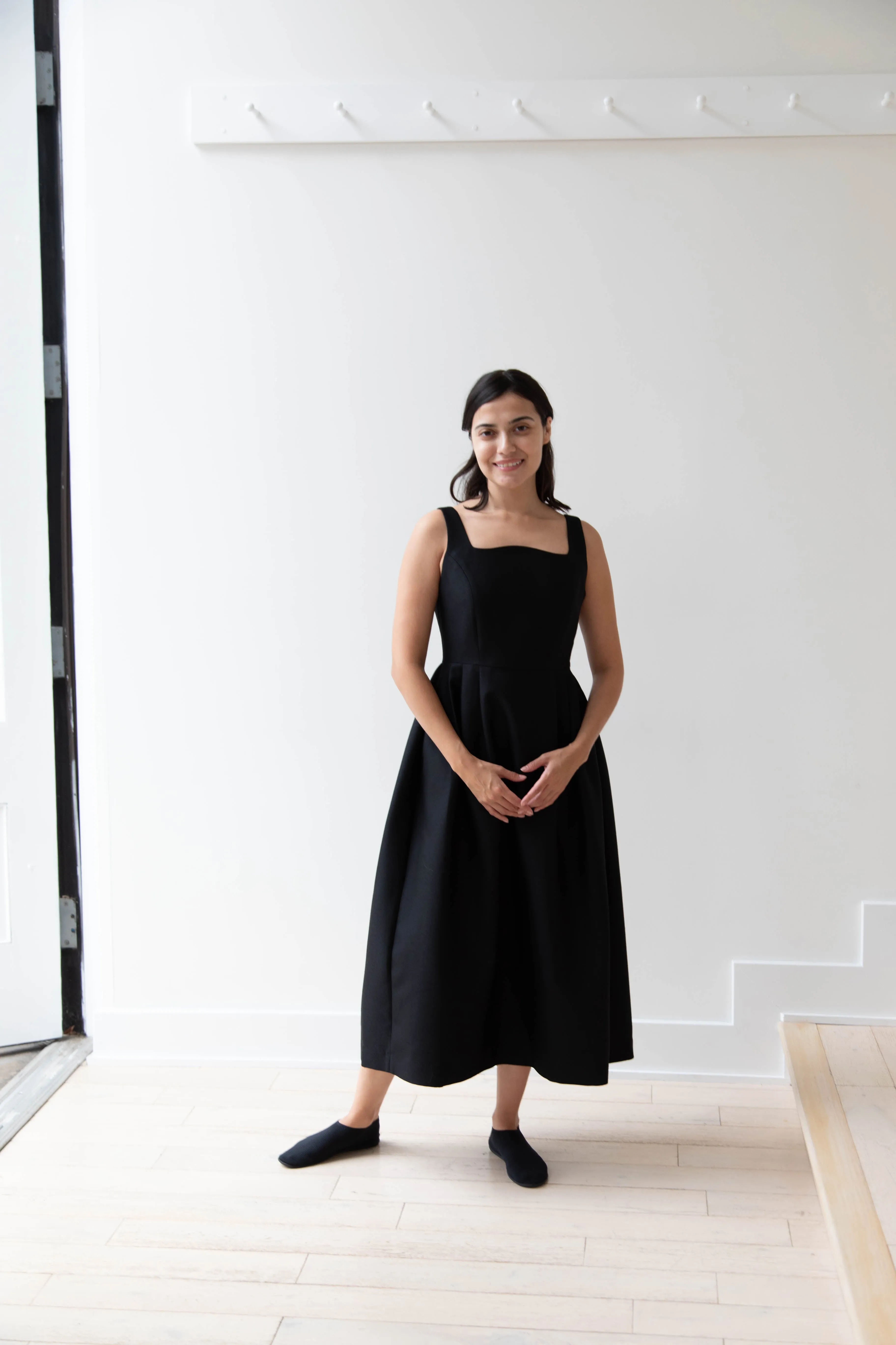 Sandbeige | Hepburn Dress in Black