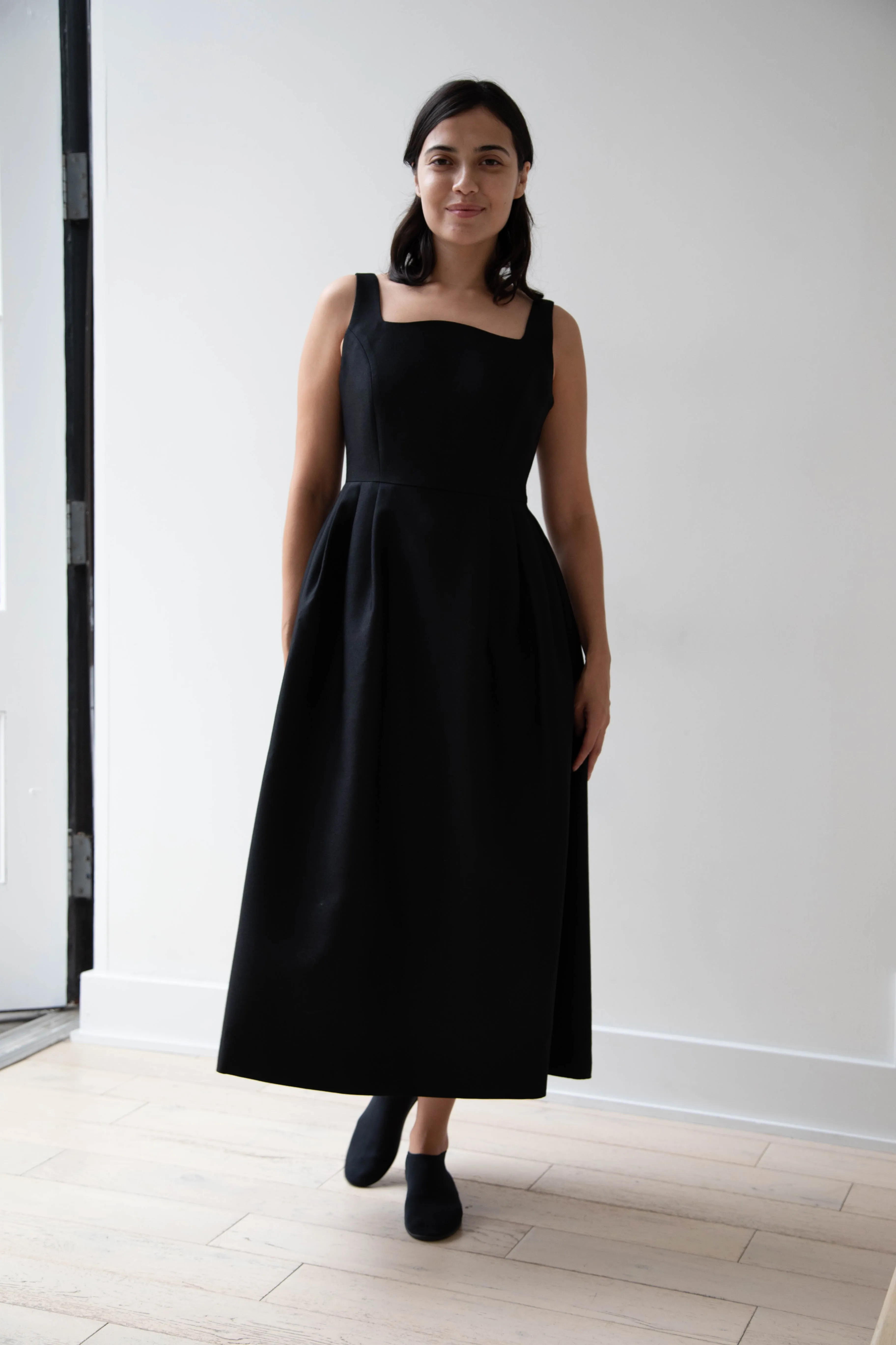 Sandbeige | Hepburn Dress in Black