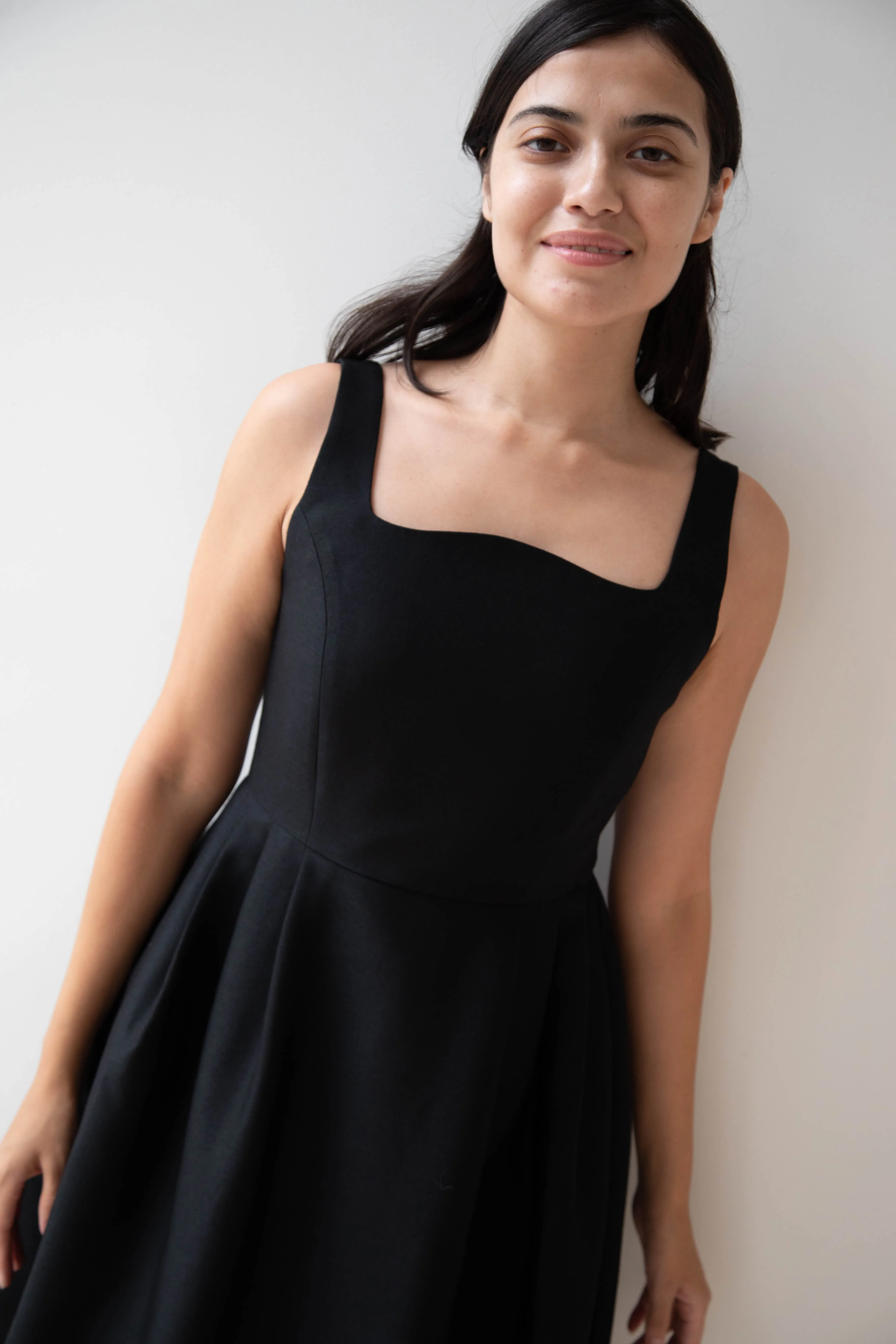 Sandbeige | Hepburn Dress in Black