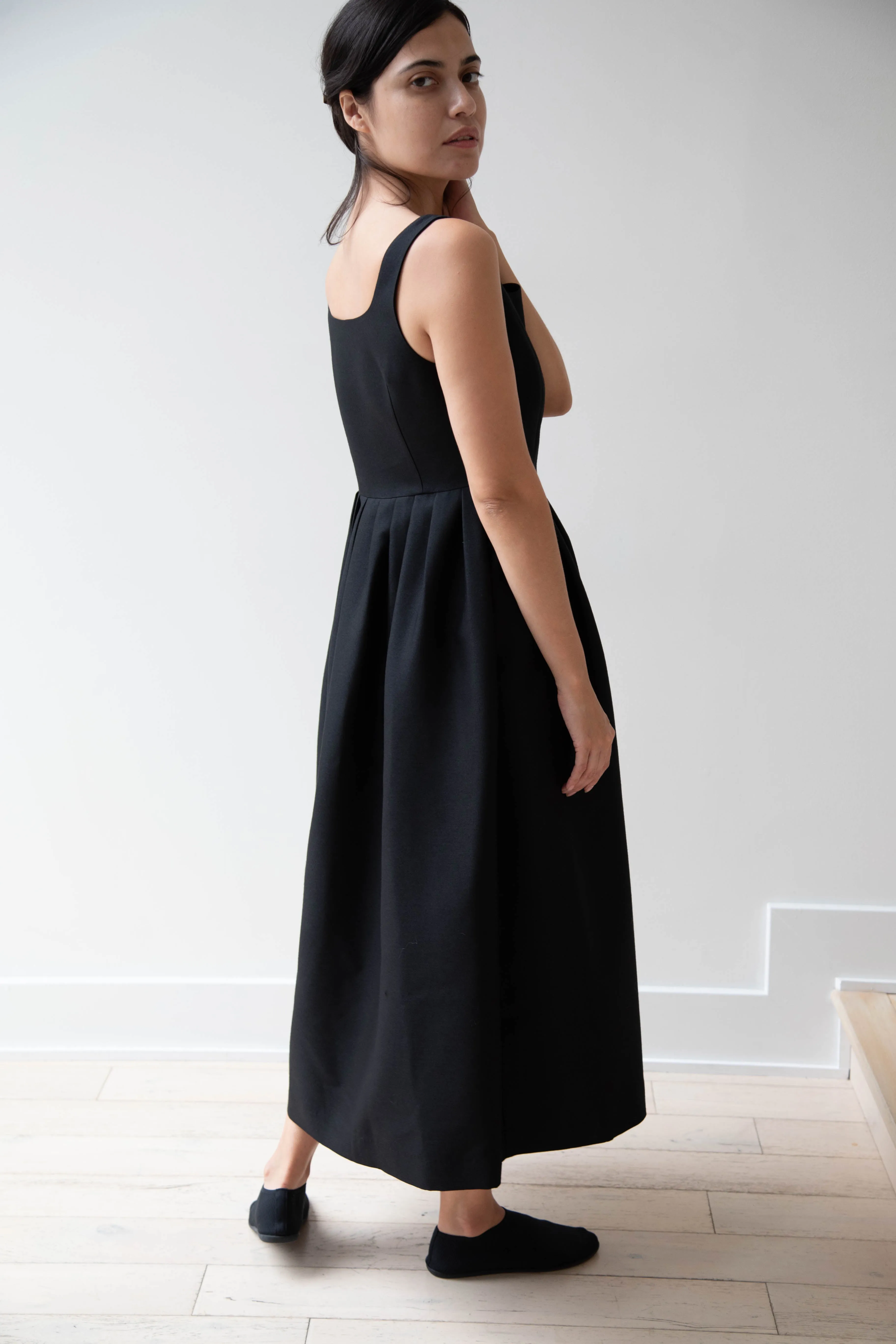 Sandbeige | Hepburn Dress in Black