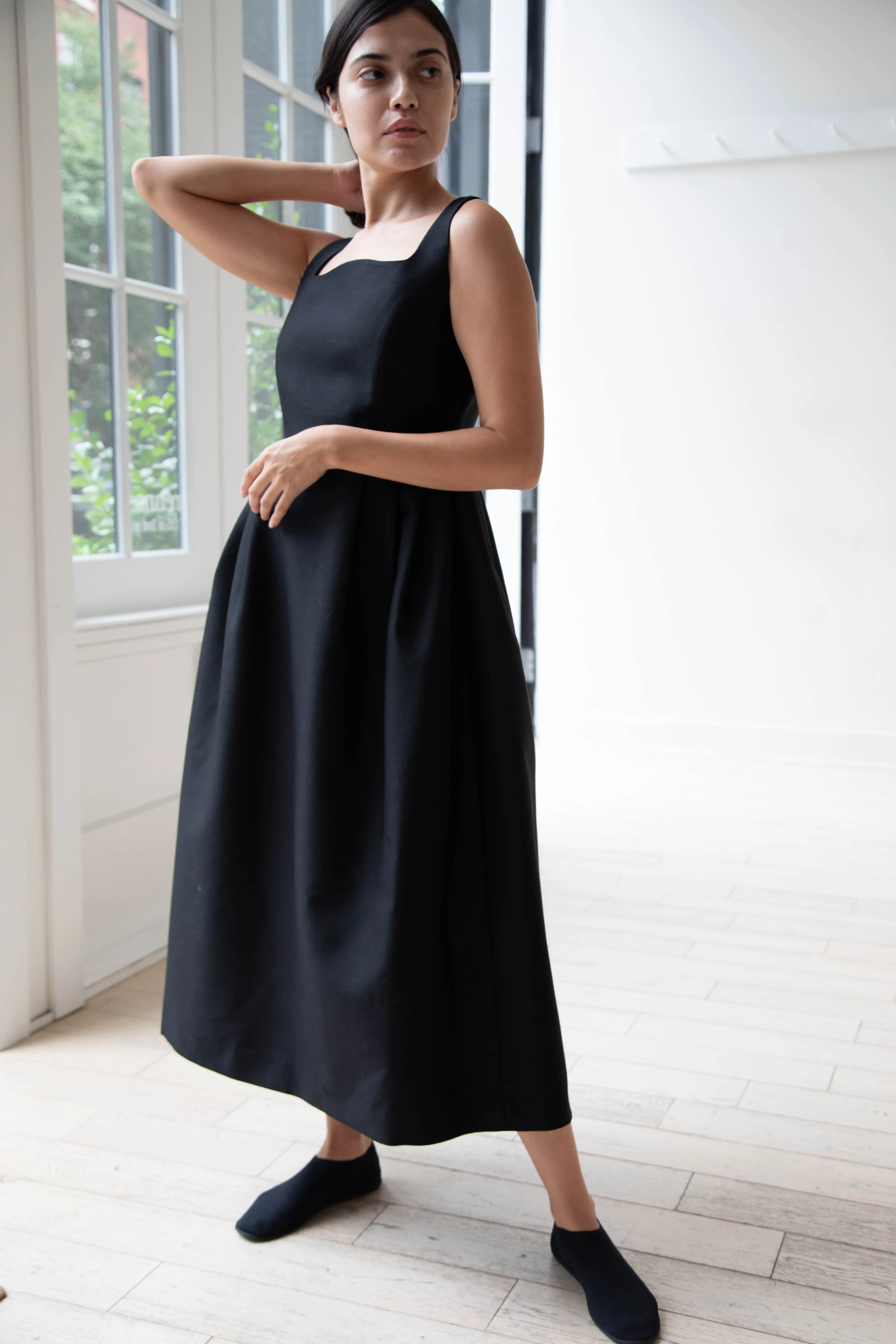 Sandbeige | Hepburn Dress in Black