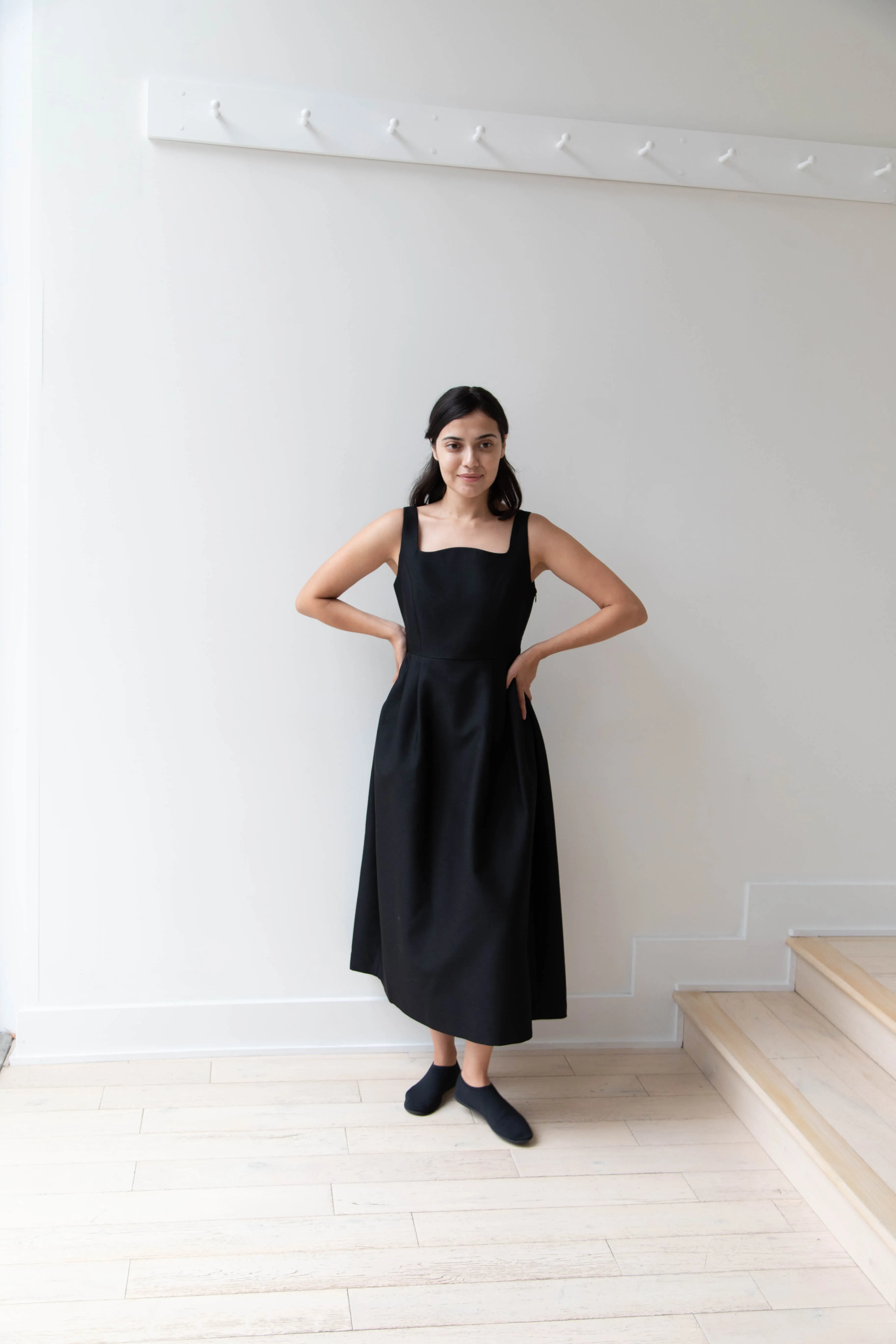 Sandbeige | Hepburn Dress in Black