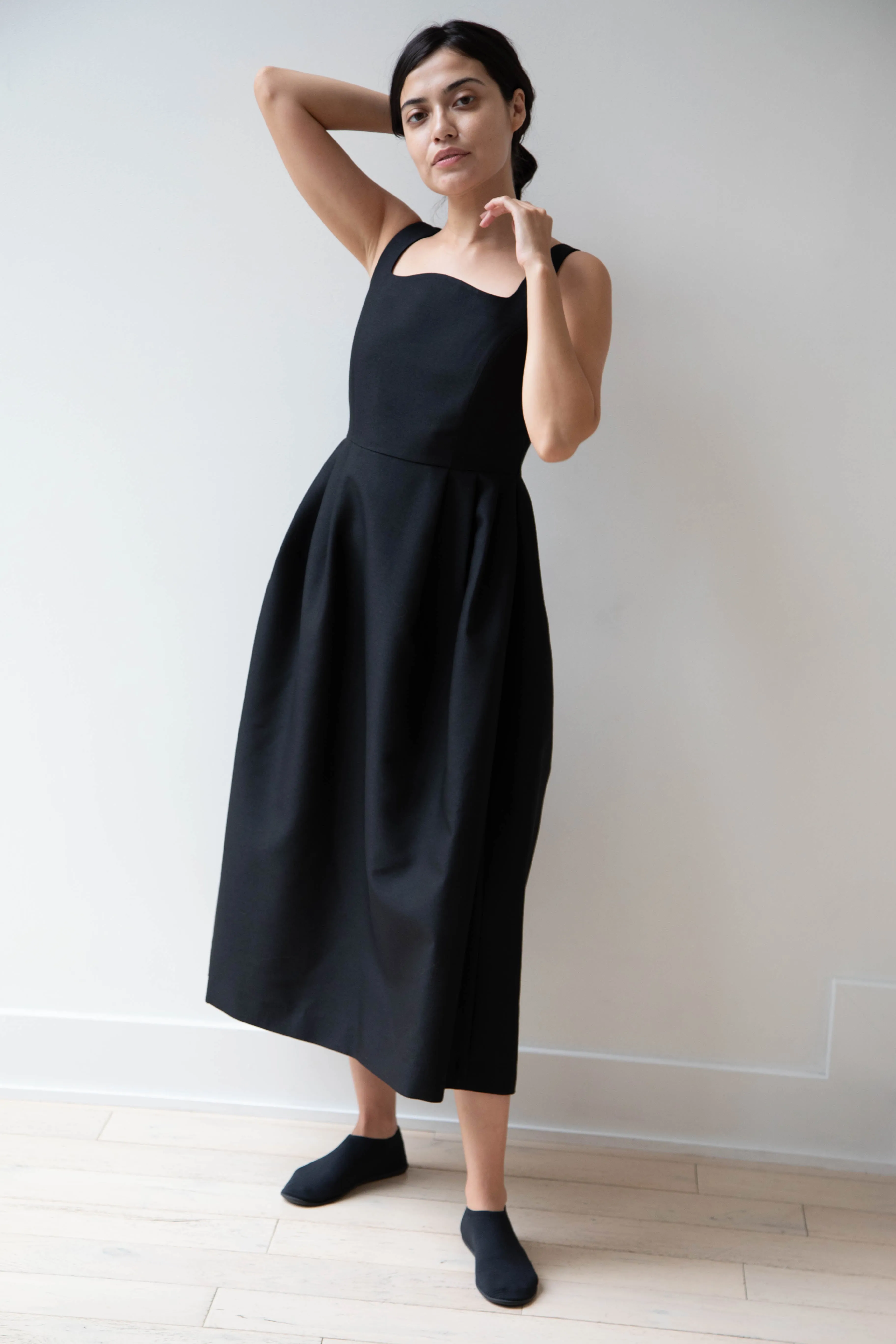 Sandbeige | Hepburn Dress in Black