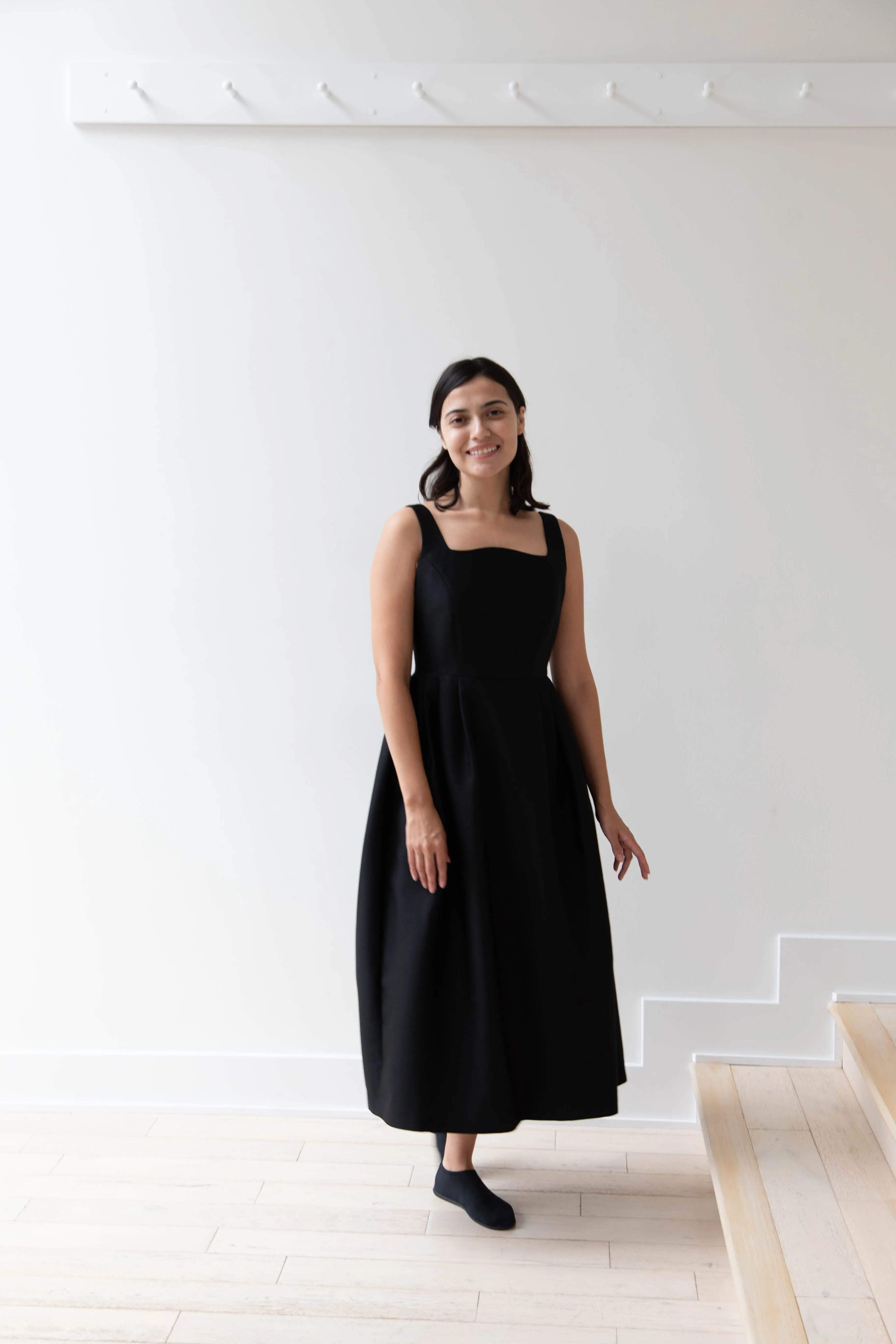 Sandbeige | Hepburn Dress in Black