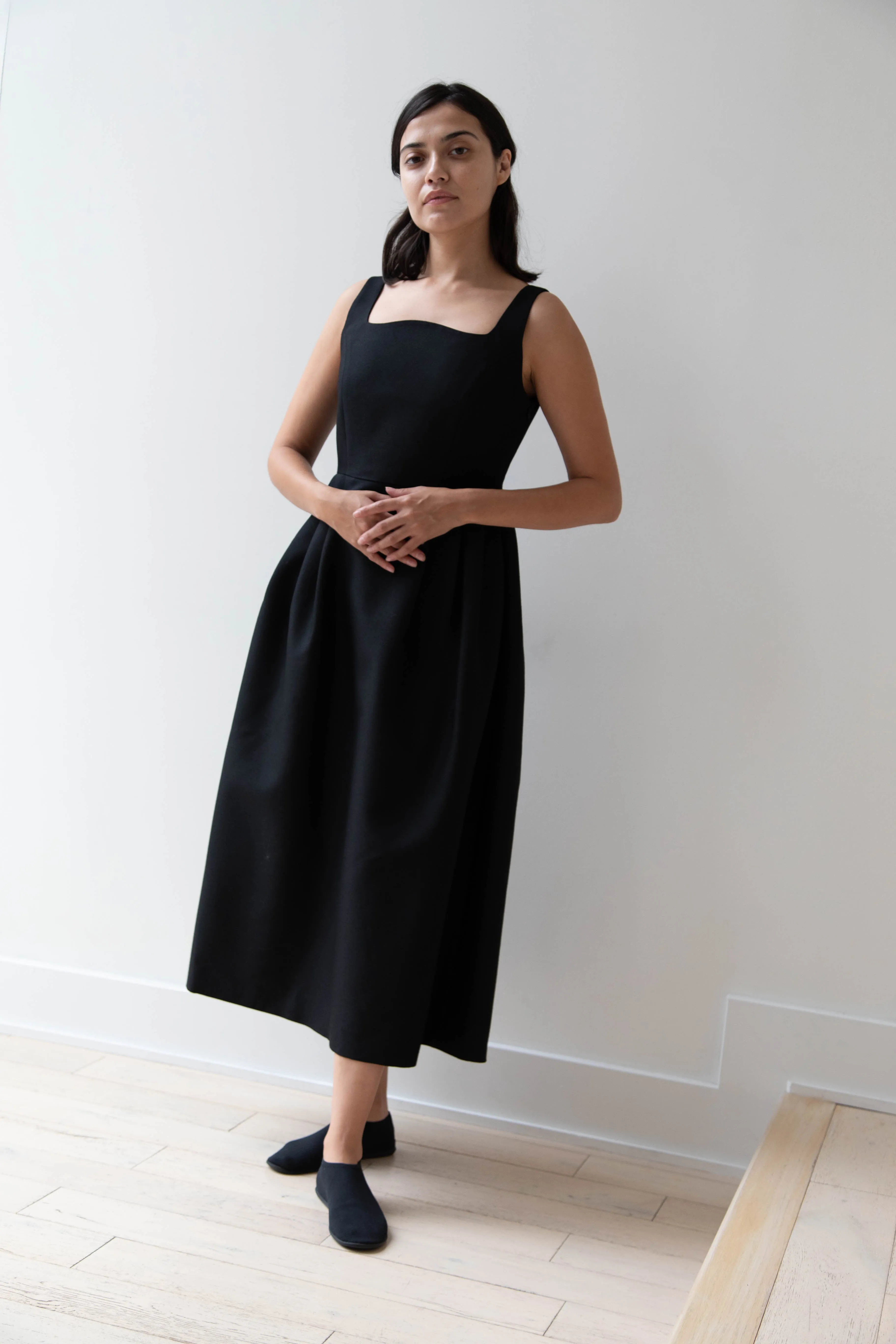 Sandbeige | Hepburn Dress in Black