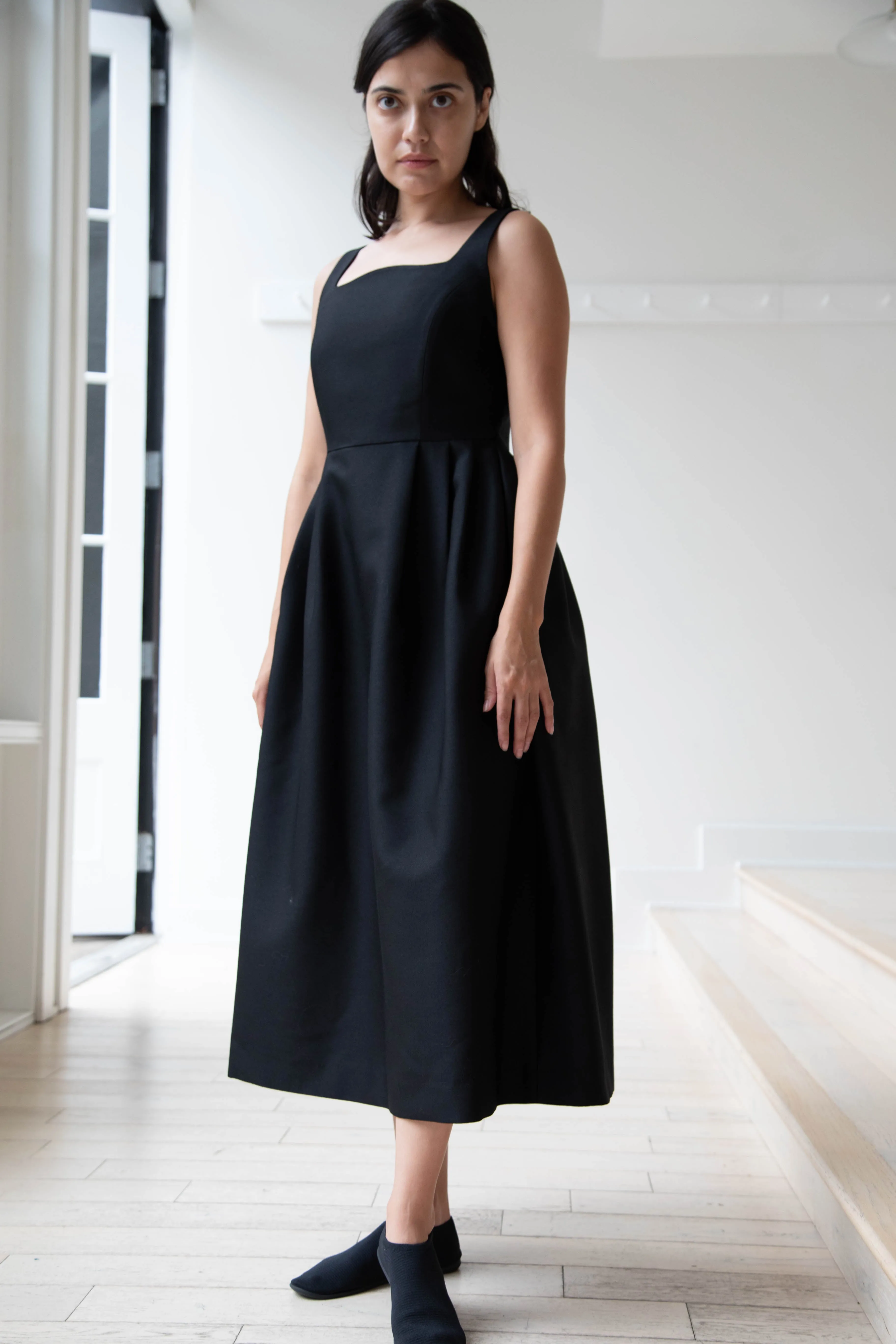 Sandbeige | Hepburn Dress in Black