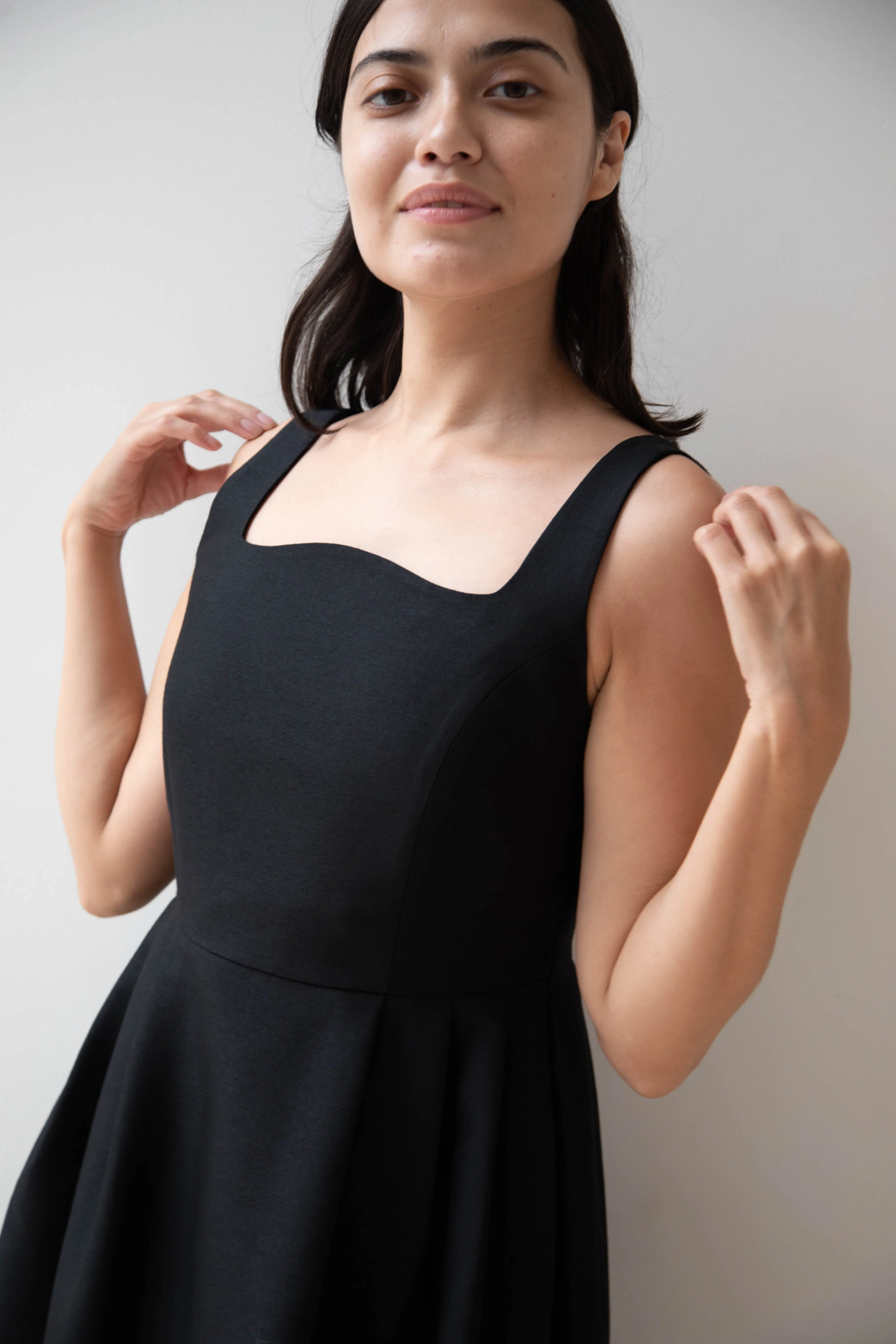 Sandbeige | Hepburn Dress in Black