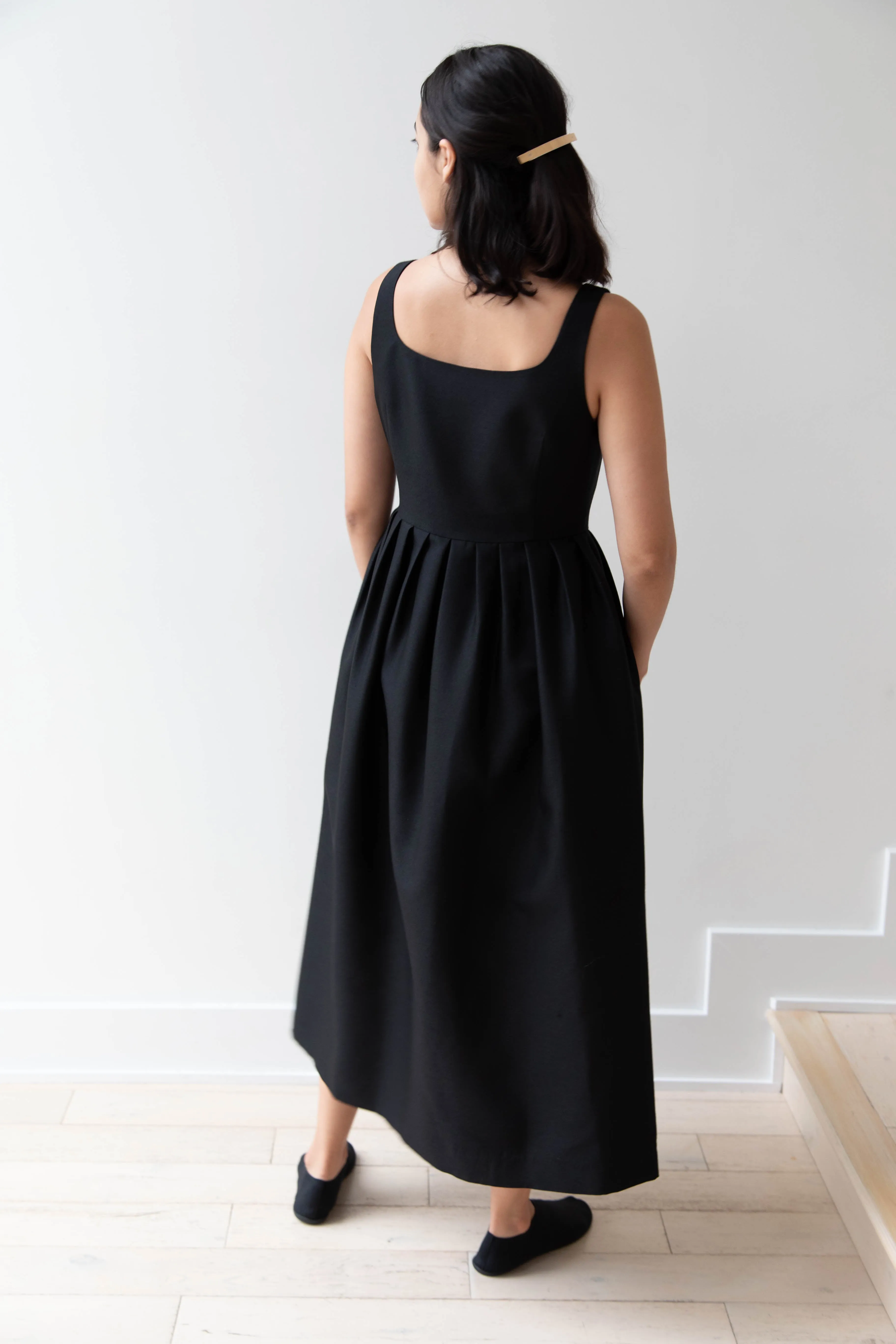 Sandbeige | Hepburn Dress in Black