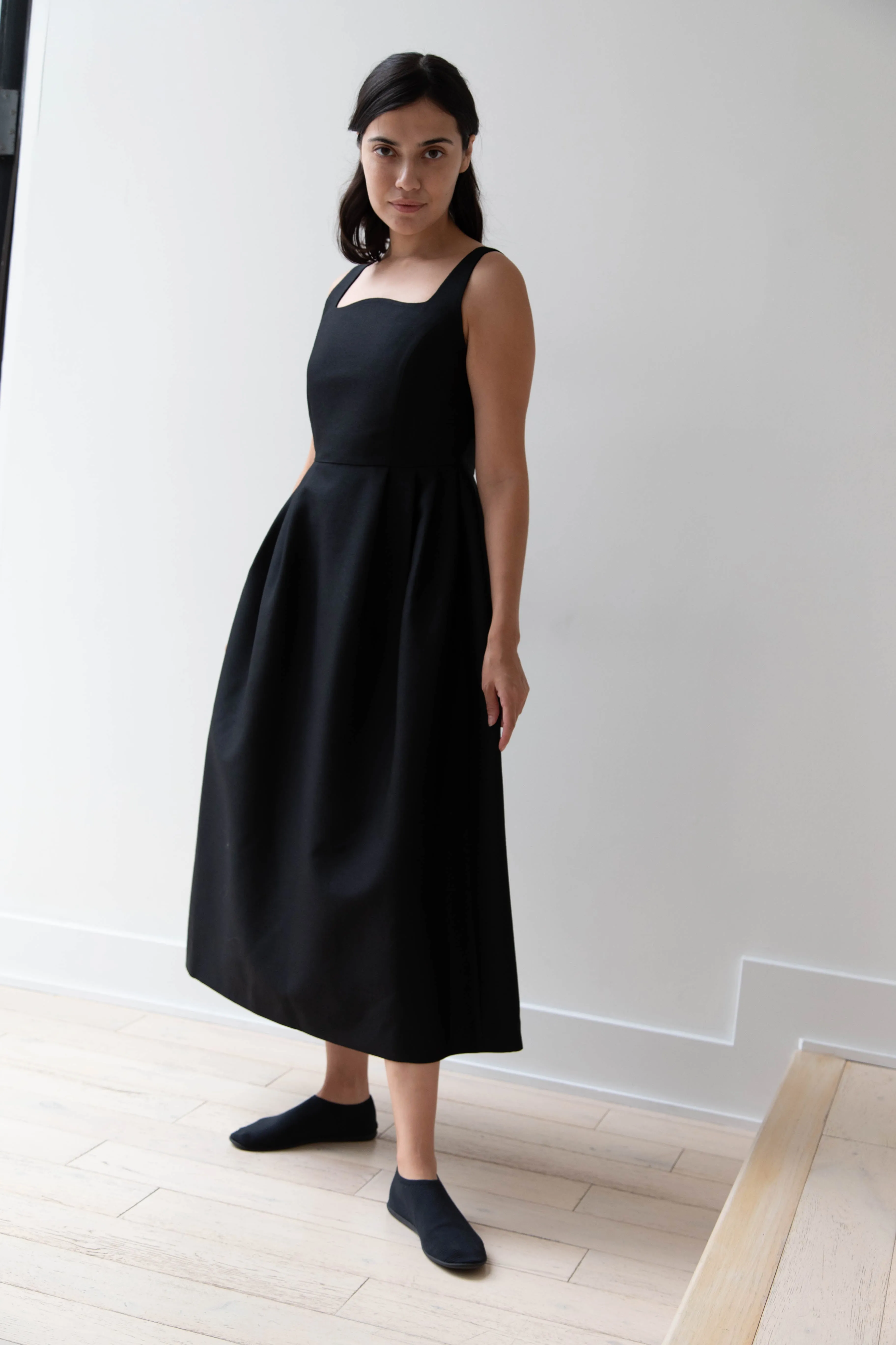 Sandbeige | Hepburn Dress in Black